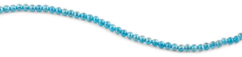 6mm Turquoise Round Faceted Crystal Beads for Jewelry Making, DIY Bracelets & Necklaces - High Quality Gemstone Beads for Crafting, Scrapbooking & Gift Projects
