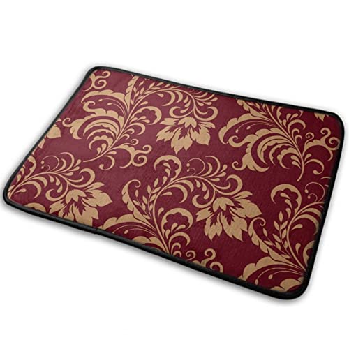 Flower Maroon Gold Floral Classy Burgundy Antique