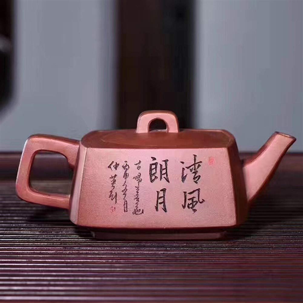 Premium Handmade Yixing Purple Clay Teapot - Wang Brightness Breeze Series | Authentic Chinese Travel Tea Set | Perfect for Home, Office & Outdoor Tea Ceremonies