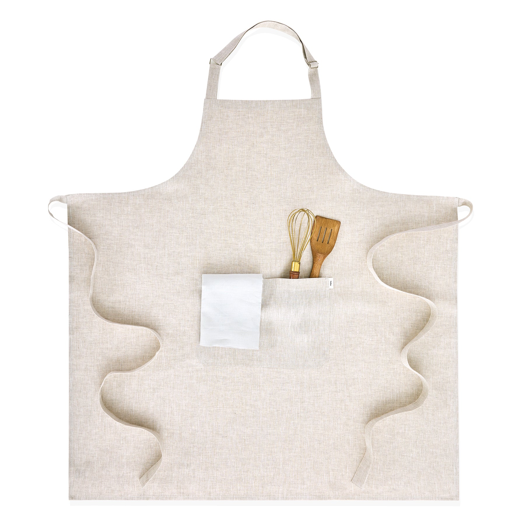 Premium Linen Full Midi Apron for Cooking, Baking & Grilling - Adjustable Waist & Pockets - Perfect for Chefs, Home Cooks & BBQ Enthusiasts