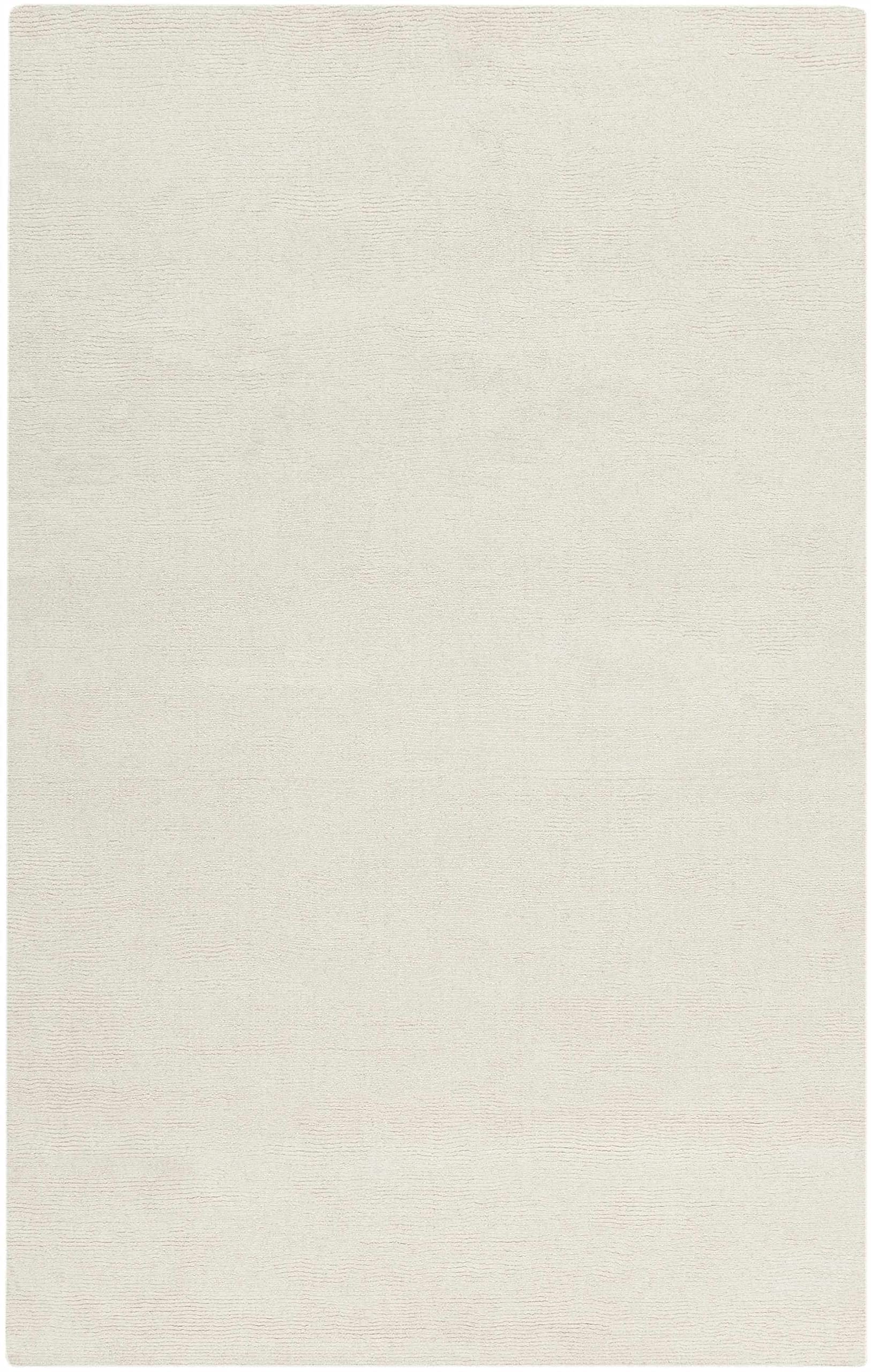 Hand Loomed 100% Wool Solid Beige Runner Rug - Modern Farmhouse Style for Hallway, Entryway, Living Room & Bedroom - Medium Pile Cream Area Rug 2'6