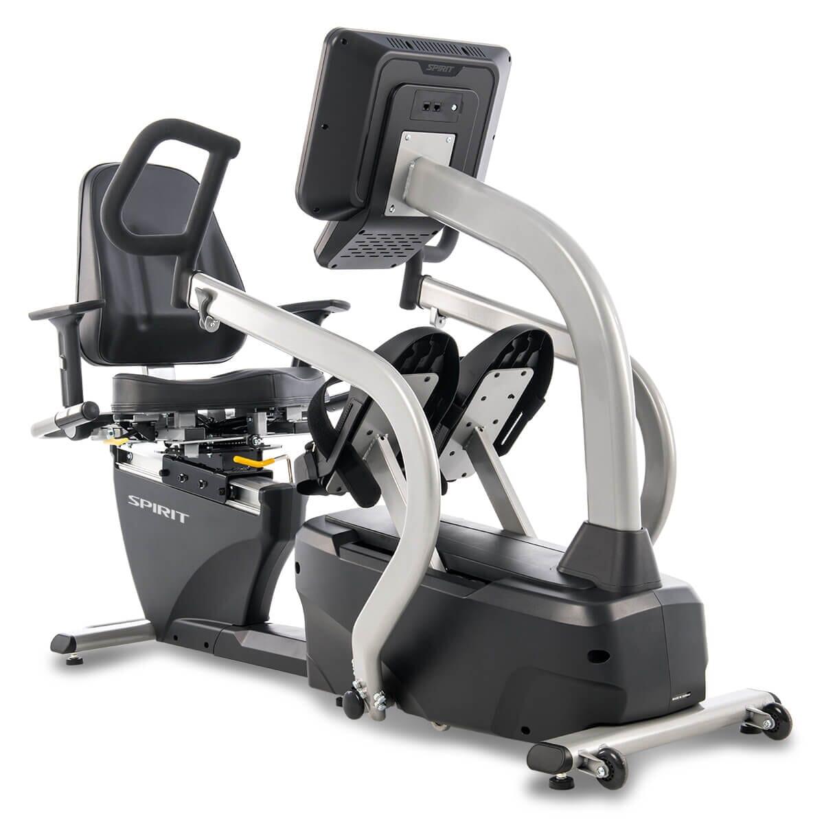 Spirit Fitness CRS800S Recumbent Stepper Exercise Bike - Low Impact Cardio Machine for Home Gym, Seniors & Physical Therapy - Compact Seated Workout Equipment for Small Spaces