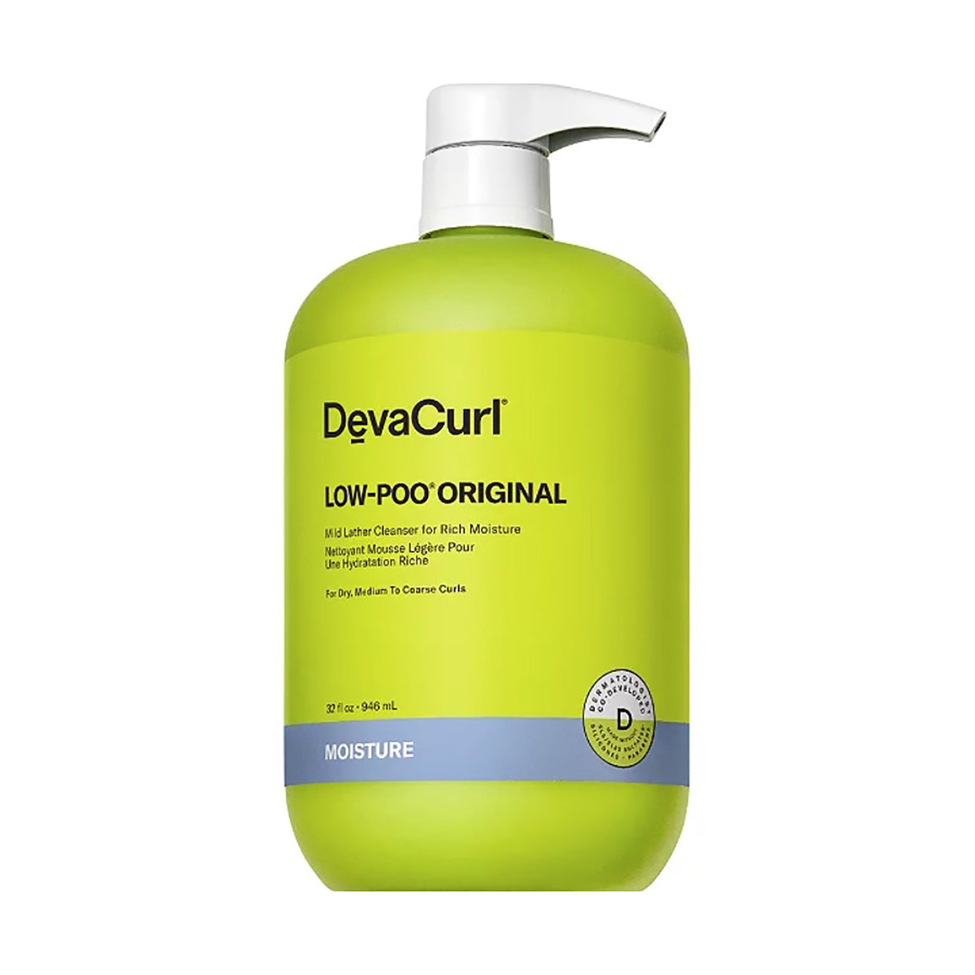 DevaCurl Low-Poo Original & One Condition Original Liter Duo - Sulfate-Free Shampoo & Conditioner Set for Curly Hair Care - Perfect for Daily Hydration & Frizz Control