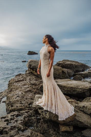 BHLDN Daisy Gown - Elegant Floral Wedding Dress for Brides | Perfect for Beach, Garden & Outdoor Ceremonies