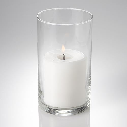 12 Pack Glass Cylinder Vases (6