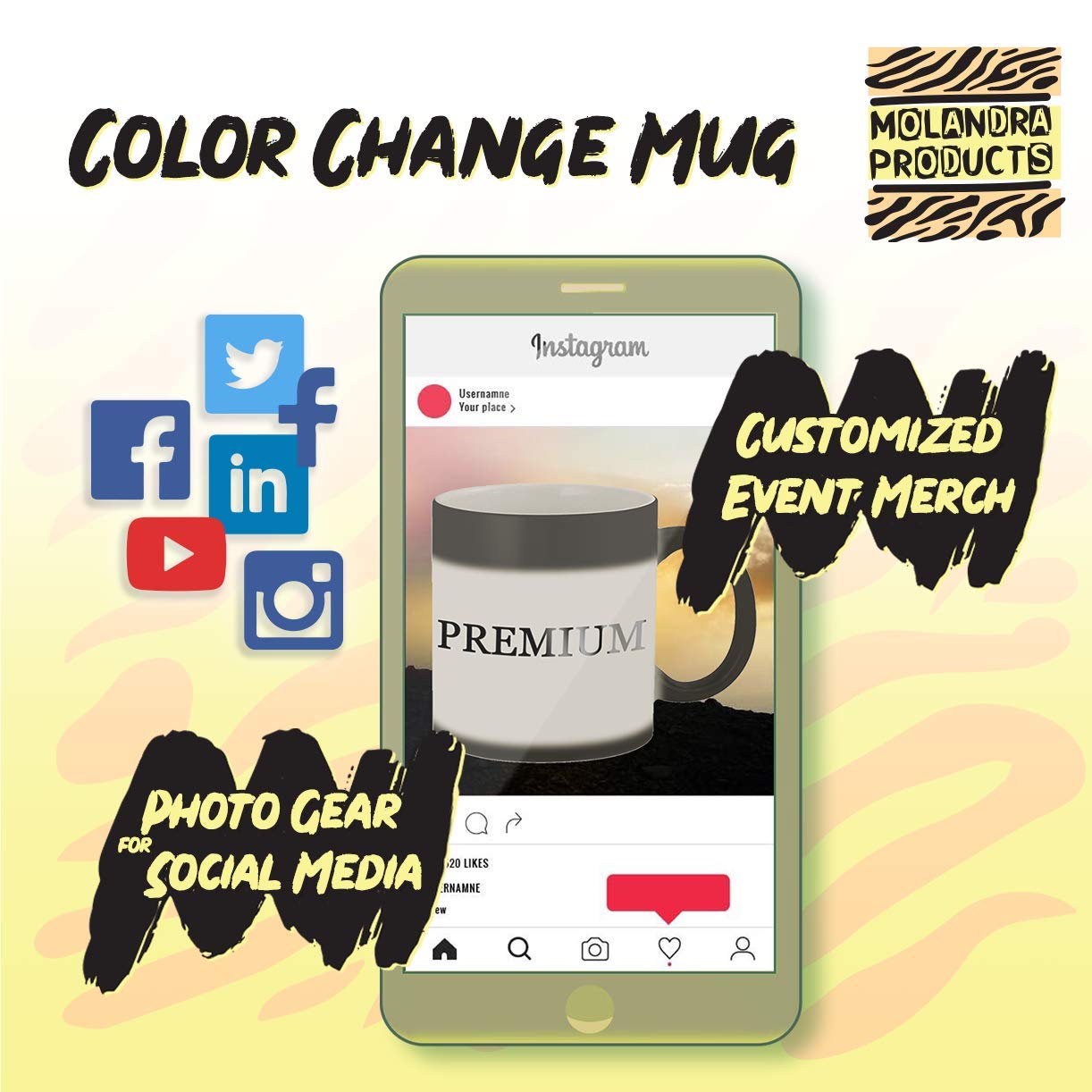 11oz Color Changing Ceramic Mug - Matte Black Heat Sensitive Cup for Coffee, Tea & Hot Drinks | Fun Novelty Gift for Cheese Lovers & Office Use