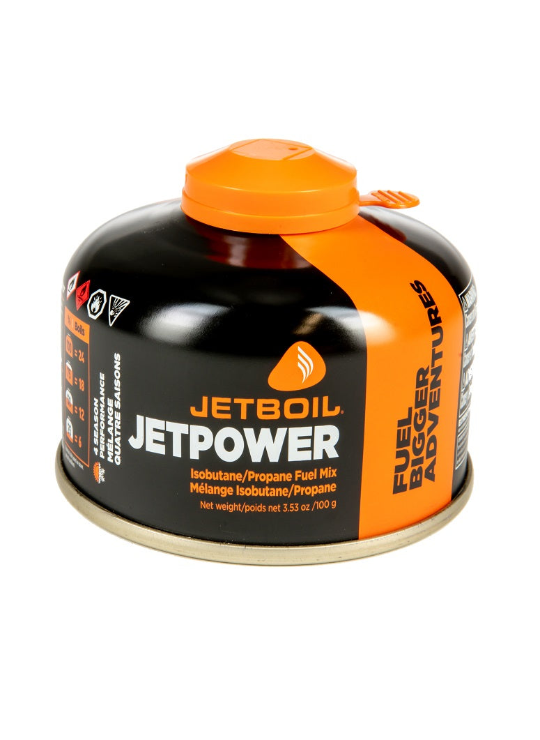 Jetboil Jetpower Fuel 100g - Portable Camping Stove Gas Canister for Backpacking, Hiking & Outdoor Cooking