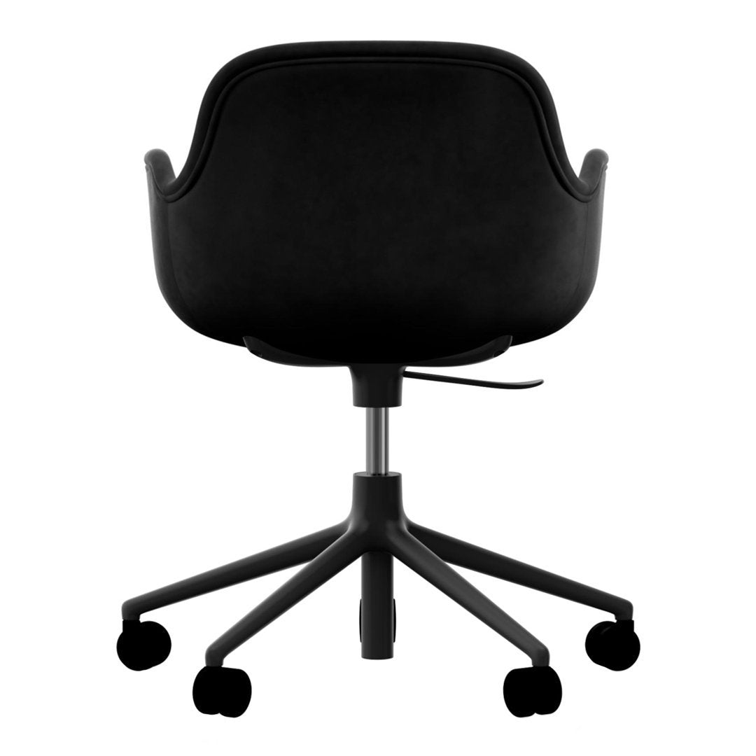 Ergonomic Form Armchair with 5W Swivel Base & Gas Lift Mechanism - Upholstered Office Chair for Home & Workspace Comfort