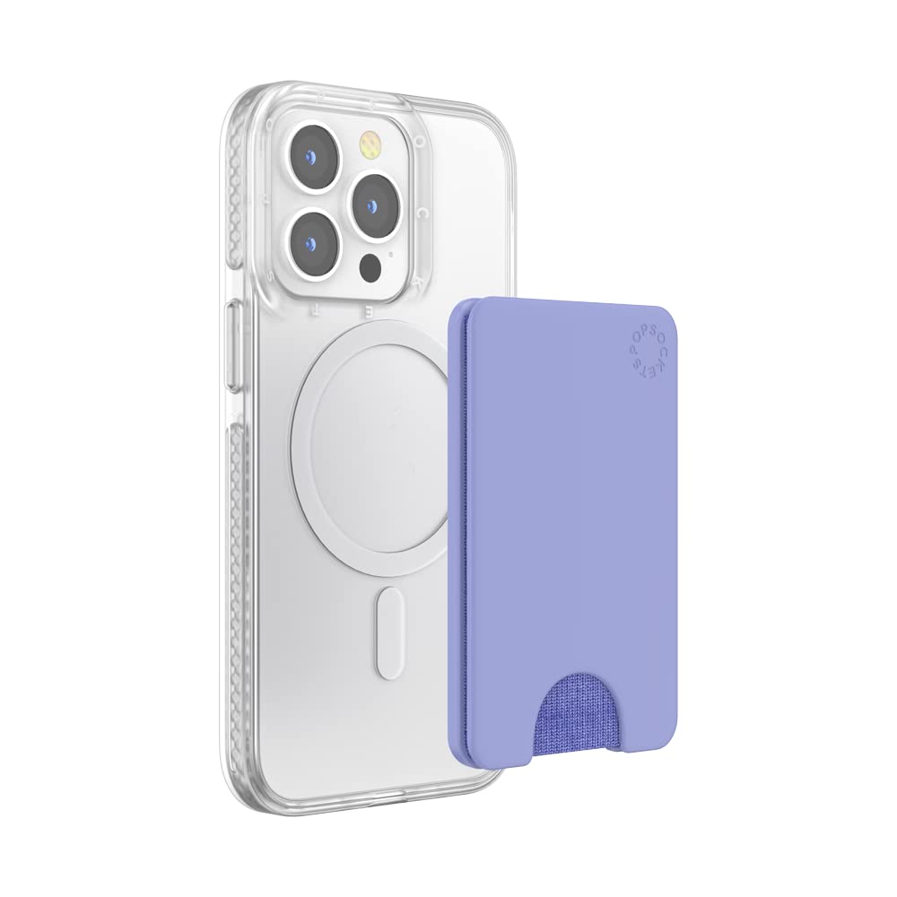 PopSockets Phone Wallet with MagSafe® - Slim Card Holder & Wireless Charging Compatible - Perfect for iPhone 12/13/14, Everyday Carry & Travel Accessories