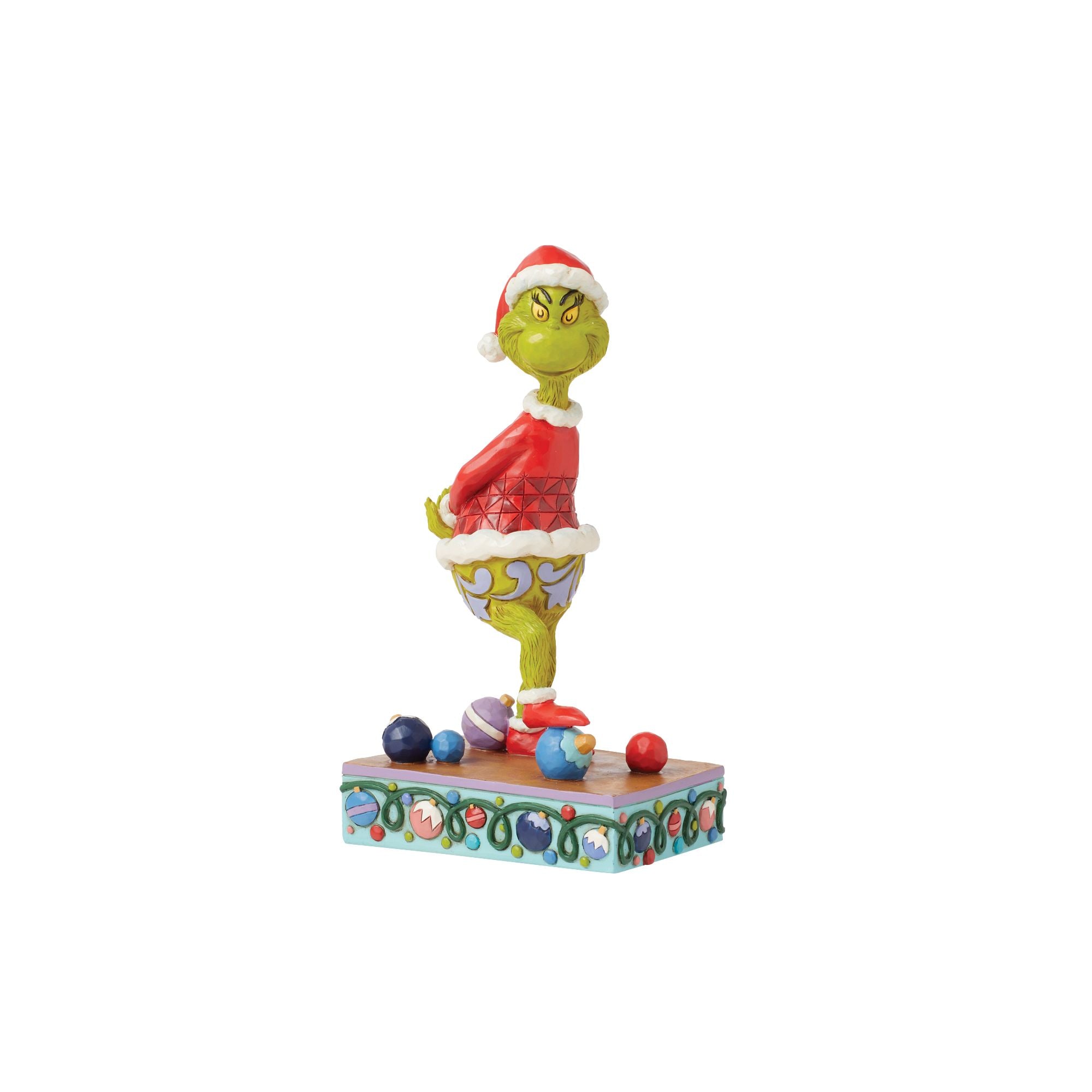 Grinch Stepping on Christmas Ornaments - Fun Holiday Decoration for Home, Party & Festive Decor