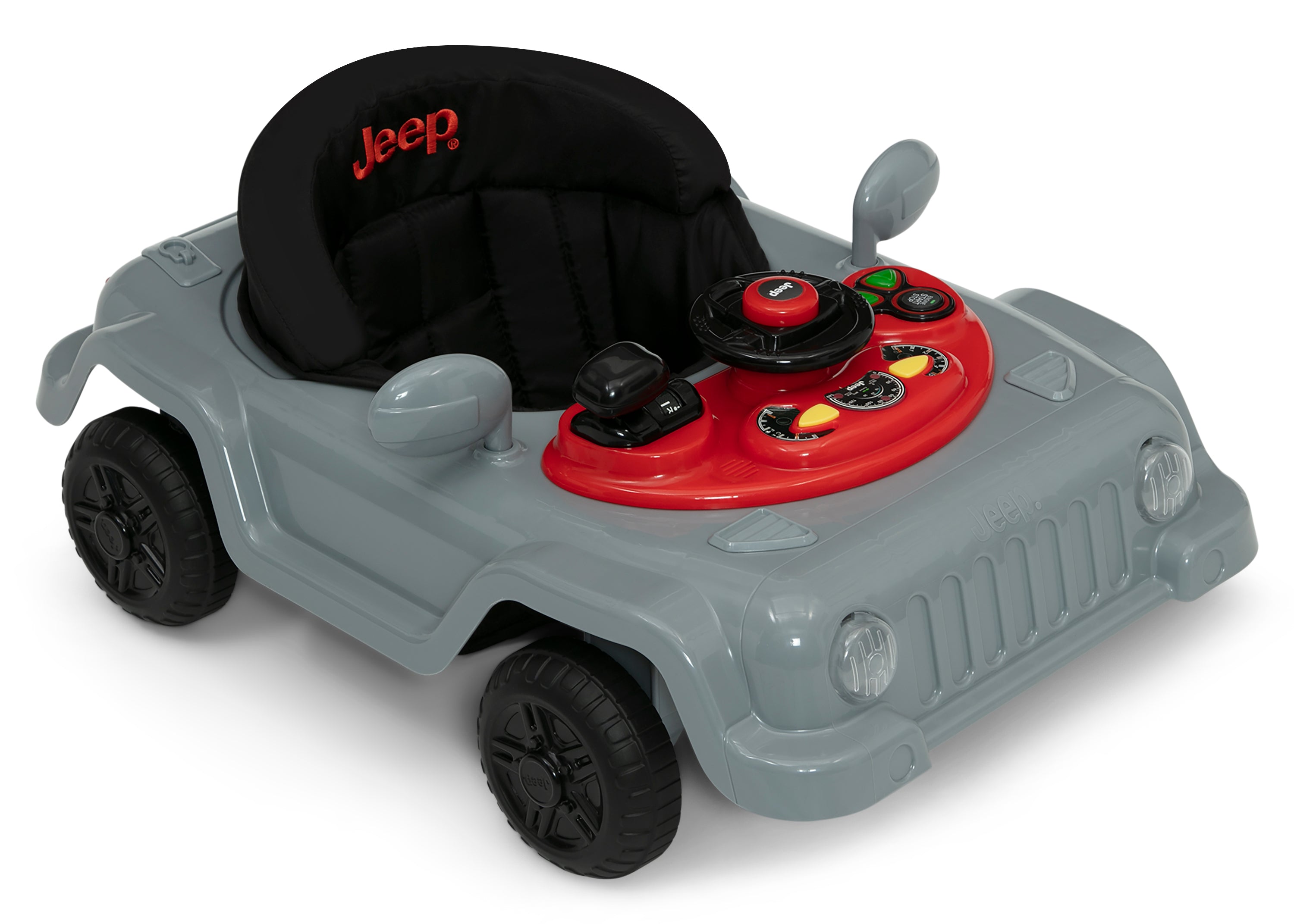 Jeep® Classic Wrangler Activity Walker for Babies - Sturdy 3-Wheel Design with Adjustable Height | Perfect for Indoor & Outdoor First Steps, Learning to Walk, and Toddler Playtime