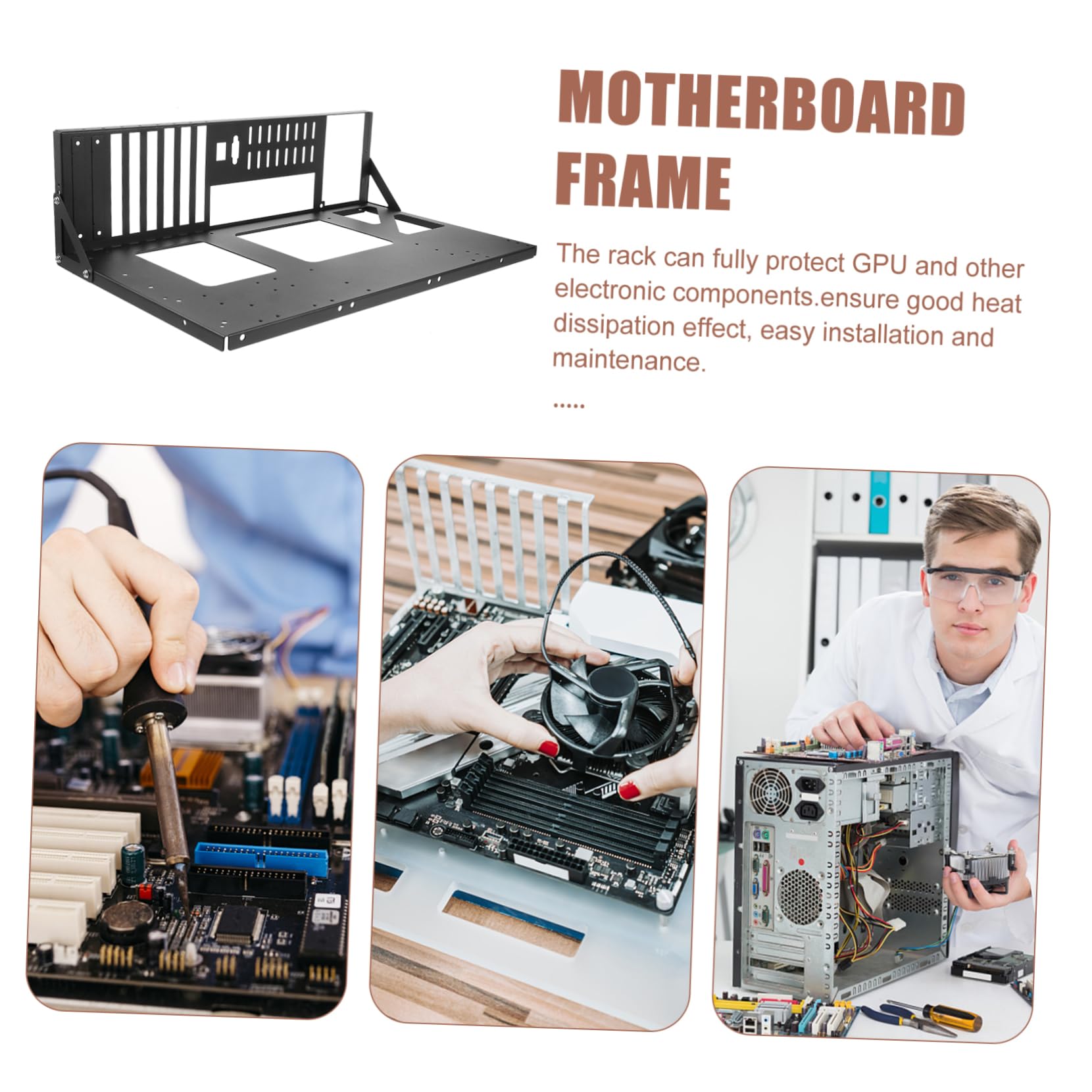 Homoyoyo Motherboard Holder - Durable Metal Computer Case Bracket for Secure Motherboard Installation | Perfect for PC Builds, Gaming Rigs & Workstations