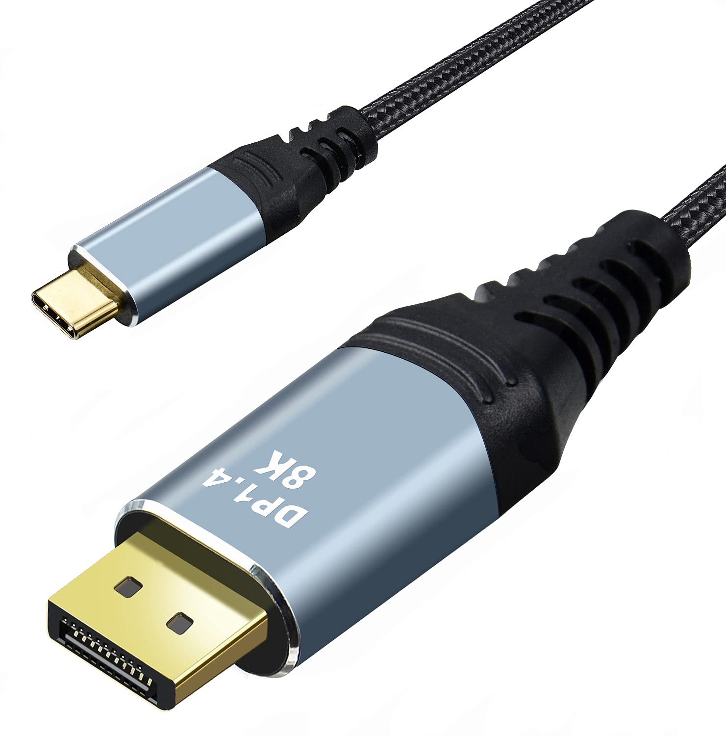 4K 8K USB Type C to DisplayPort Cable Adapter - 4K@144Hz/120Hz, 2K@240Hz - Compatible with MacBook Pro/Air, Surface Book, Dell XPS 15/13, Samsung TV - Perfect for Gaming, Video Editing & Home Theater Setup
