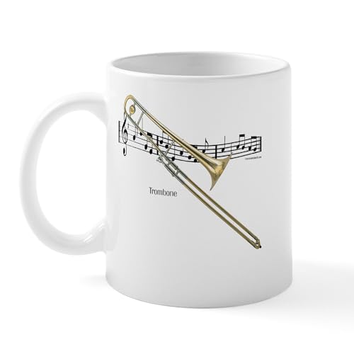 White - Trombone Music Mug