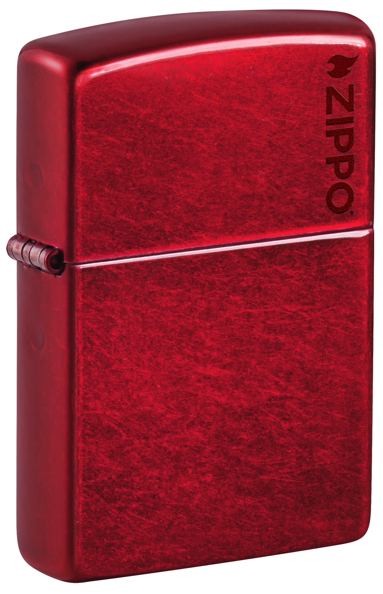 Classic Candy Apple Red Zippo Lighter with Logo - Windproof Refillable Metal Lighter for Camping, Outdoor Adventures & Everyday Carry (EDC)