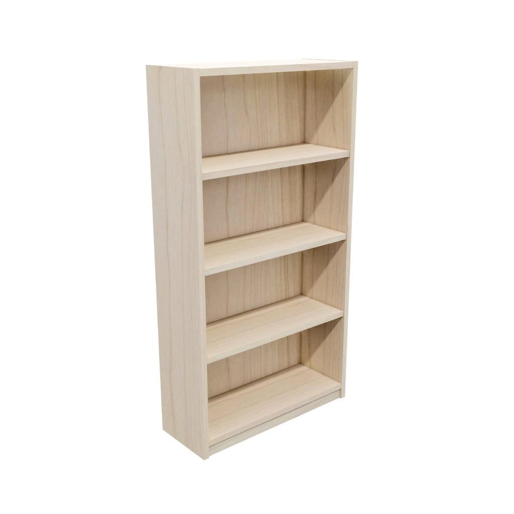 Customizable Commercial Bookcase with Toe Kick - Durable Office & Library Storage Solution for Books, Files & Decor