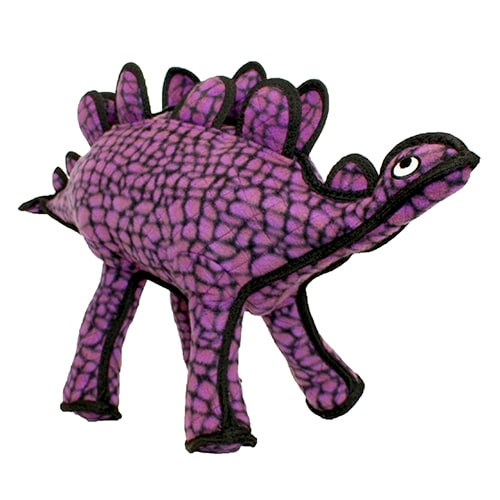 Durable Tuffy Dinosaur Dog Tug and Fetch Toys - Stegosaurus Chew-Resistant Plush for Aggressive Chewers | Perfect for Interactive Play, Training & Outdoor Fetch Games
