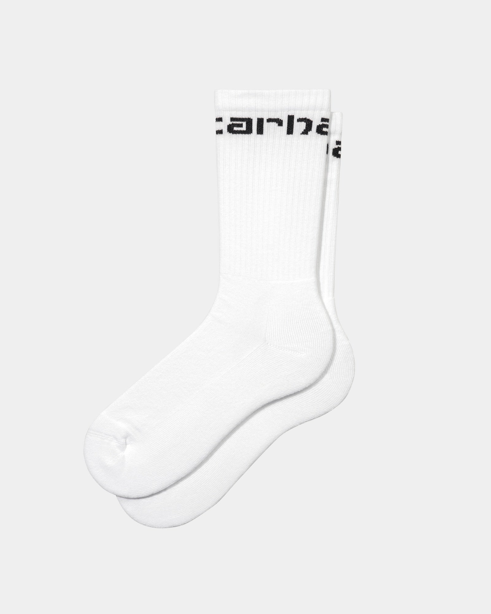 Carhartt Men's Work Socks - Durable Cotton Crew Socks for Construction, Hiking & Outdoor Activities (White)