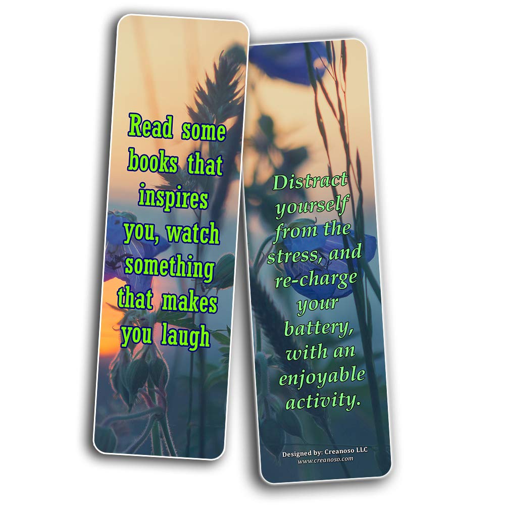 How to Be Happy Despite Circumstances - 12-Pack Inspirational Bookmarks for Men, Women & Teens - 6 Unique Designs - Premium Gift for Readers, Book Lovers & Students - Perfect for Daily Motivation, Gifts & Classroom Use