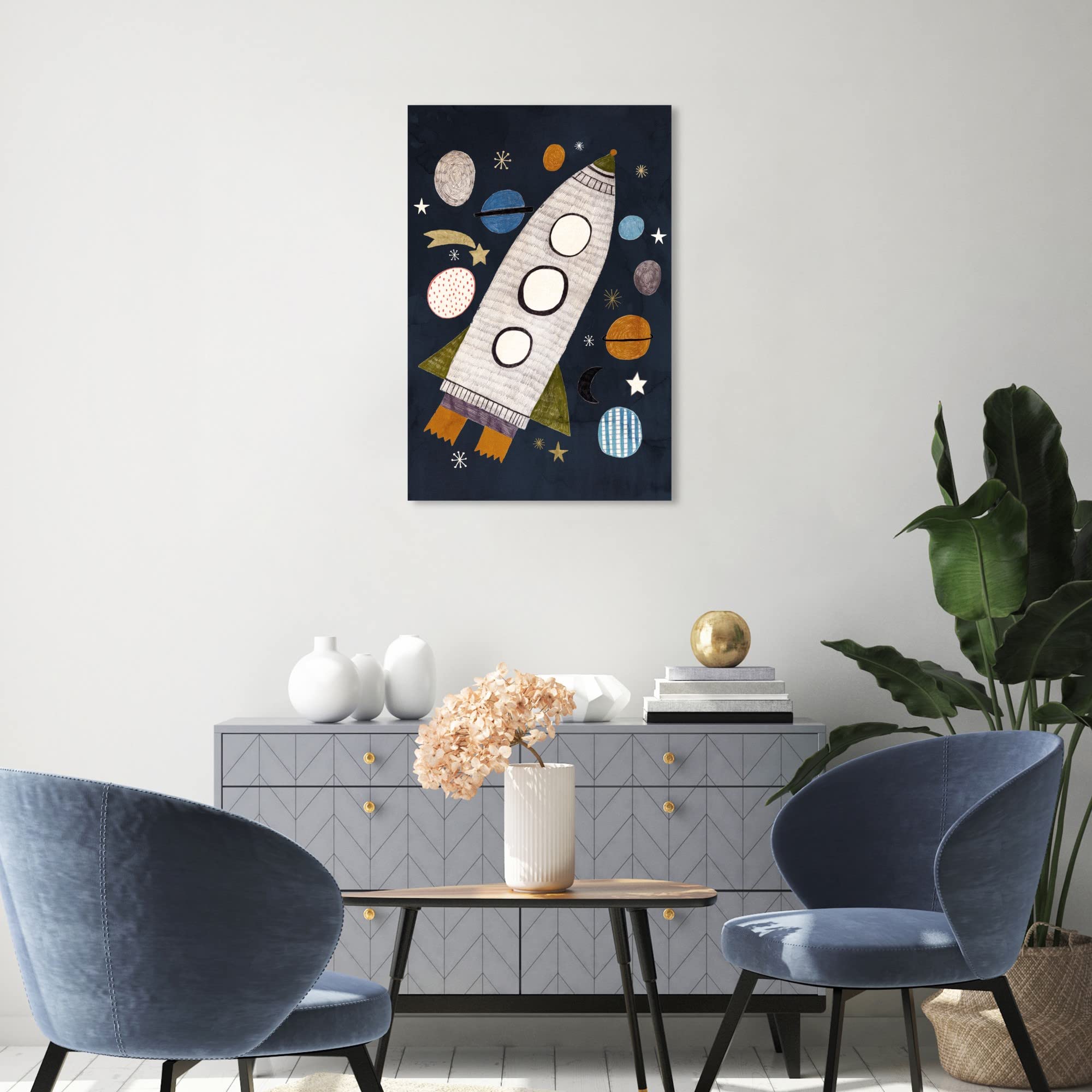 Premium Astronomy & Space Wall Art Canvas Prints - 'Into The Cosmos' Planets & Galaxy Decor - Perfect for Living Room, Bedroom & Office Decor
