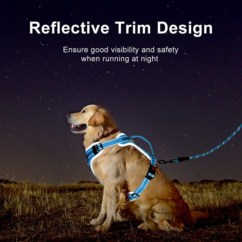 Supet No-Pull Dog Harness with Leash - Adjustable Reflective Pet Vest for Small, Medium & Large Dogs | Heavy Duty Easy Control Handle | Perfect for Walking, Training & Outdoor Adventures