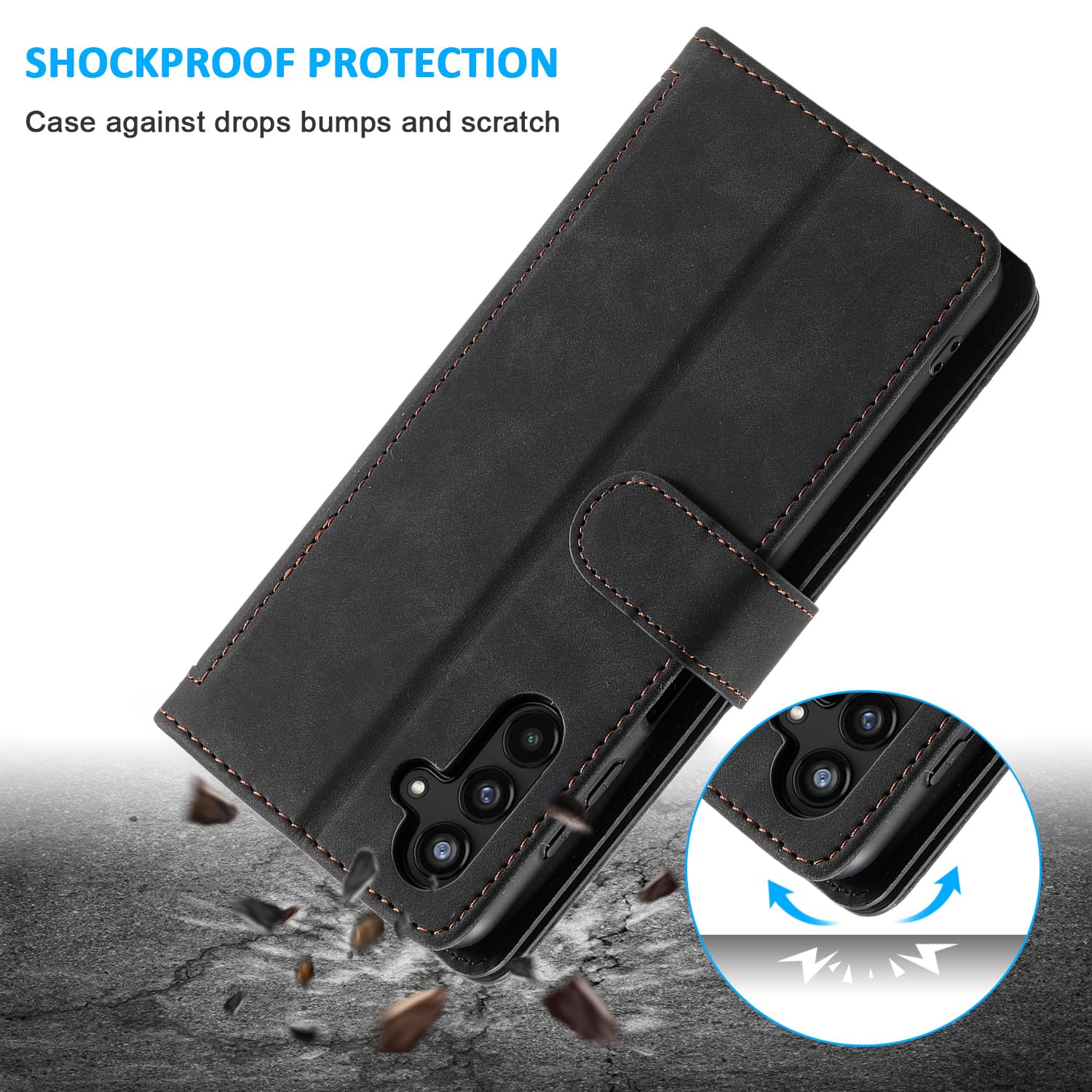 **UEEBAI Samsung Galaxy S24 5G Wallet Case – PU Leather Flip Cover with 9 Card Slots, Zipper Pocket, Magnetic Closure & Kickstand | Shockproof TPU Protection & Wrist Strap | Retro Design for Women & Men | Perfect for Travel, Work & Daily Use**