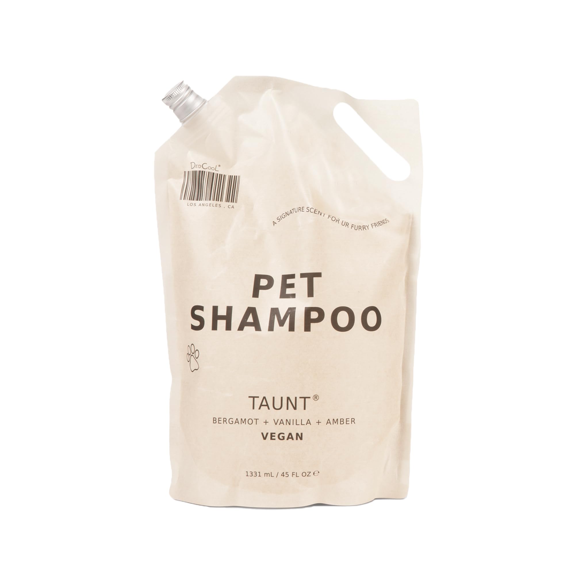 **DedCool Pet Shampoo for Dogs & Cats - Tear-Free, Hypoallergenic, Vegan Formula for Sensitive Skin, Dryness & Itch Relief - Deodorizing Shampoo & Conditioner (2 oz Mini, 01 Taunt) - Perfect for Bath Time & Allergy-Prone Pets**