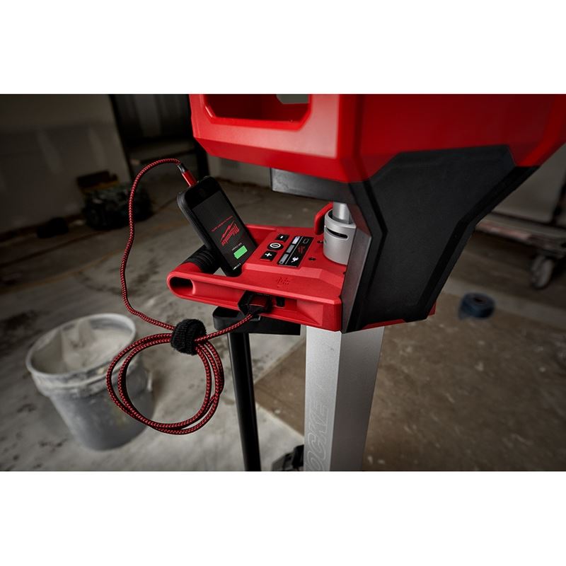 M18 18V Lithium-Ion Cordless ROCKET Tower Light & Charger Kit (2136-21) - Perfect for Construction Sites, Emergency Lighting, and Outdoor Work Areas
