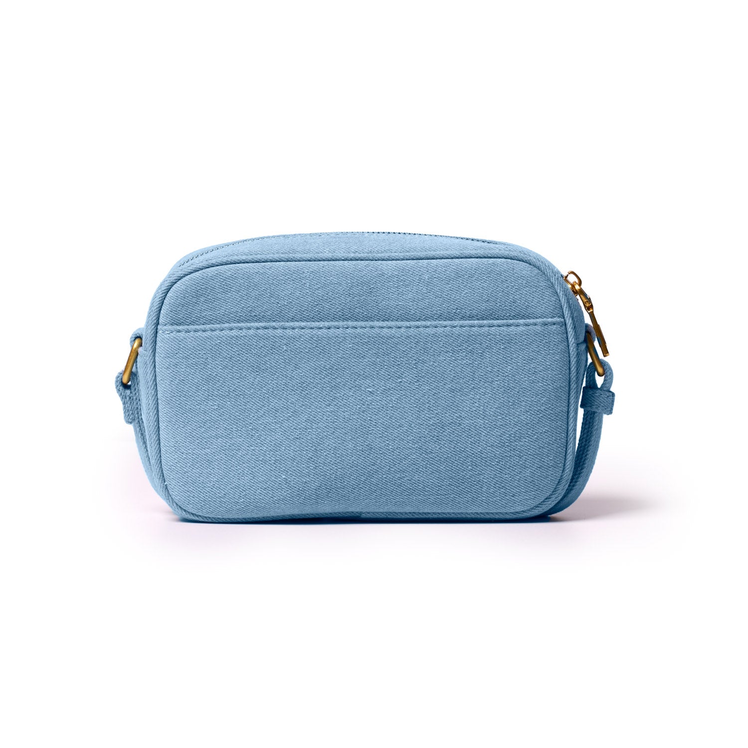 Mini Denim Gold Camera Bag - Stylish & Compact Crossbody Bag for Women, Perfect for Travel, Photography & Everyday Use