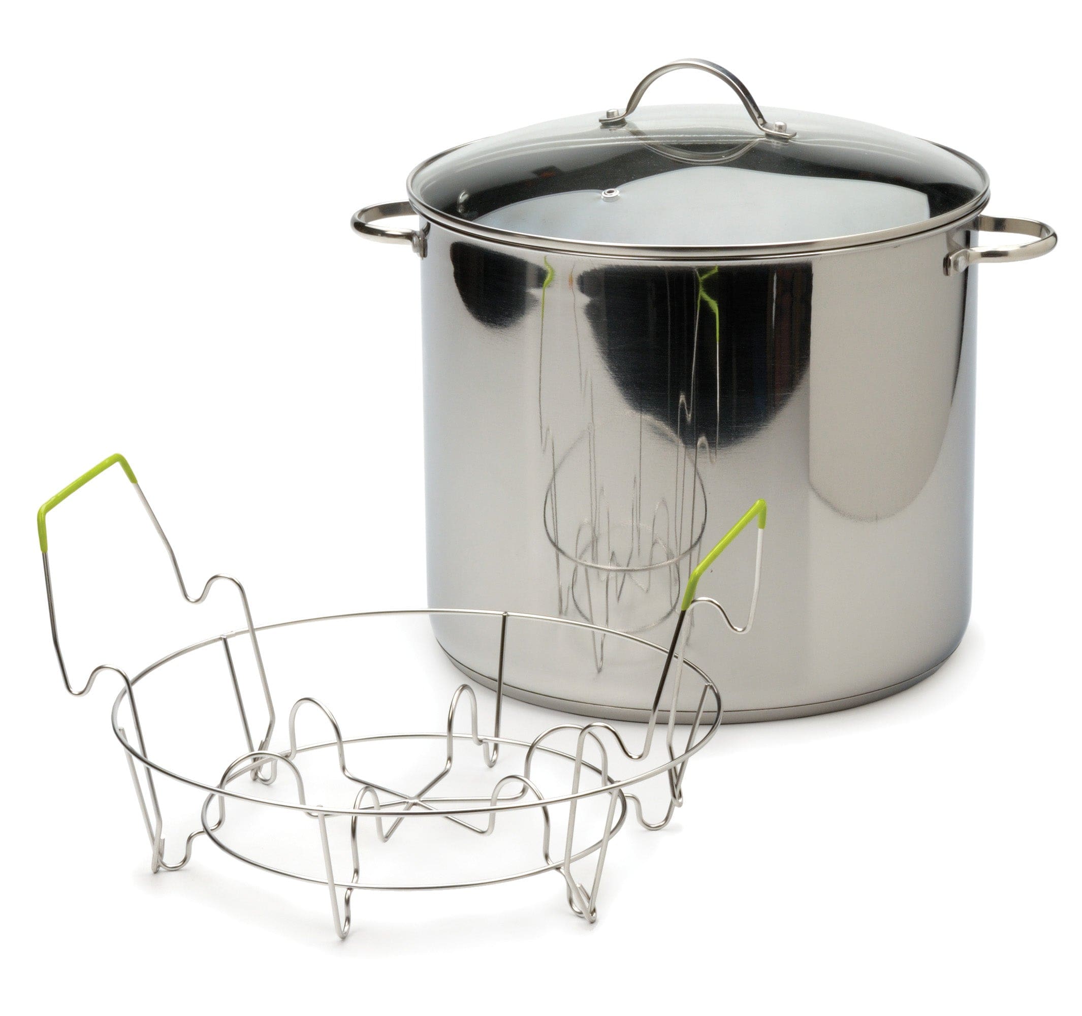 RSVP Stainless Steel Water Bath Canner - 21.5 Quart for Home Canning, Preserving Jams, Pickles & Fruits - Perfect for Mason Jars, DIY Food Preservation & Homemade Gifts