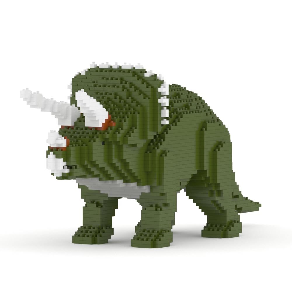 JEKCA Triceratops 01S-M01 Dinosaur Building Blocks Set - 1000+ Pieces STEM Educational Toy for Teens & Adults Ages 14+ | Creative Construction Kit for Home Decor, Birthday Gifts & Dinosaur Lovers