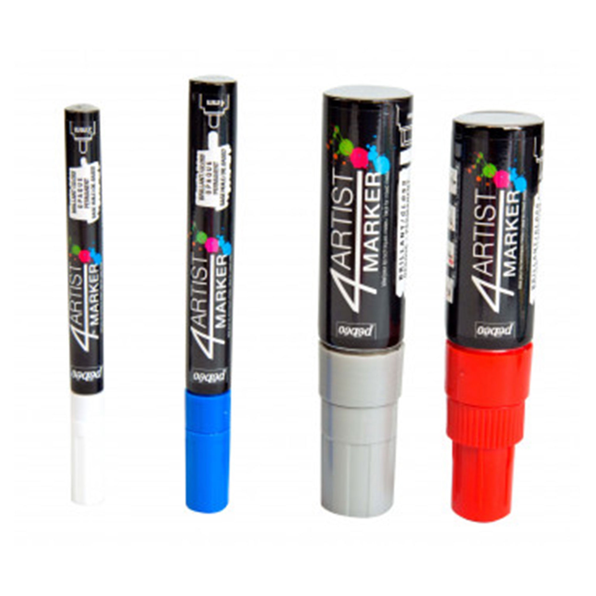 4Artist Oil-Based Marker Silver - Premium Metallic Paint Marker for Art, DIY, Crafts & Signage - Perfect for Canvas, Wood, Glass & Metal Surfaces