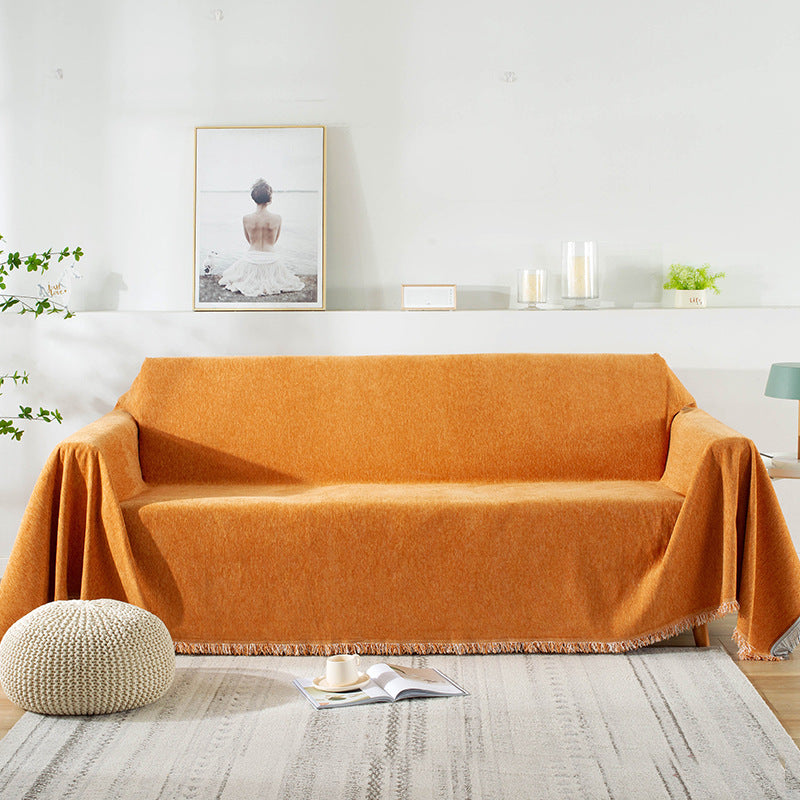 Premium Milena Luxury Chenille Anti-Slip Sofa Blanket Slipcover - Soft & Durable Couch Cover for Living Room, Bedroom, and Home Decor