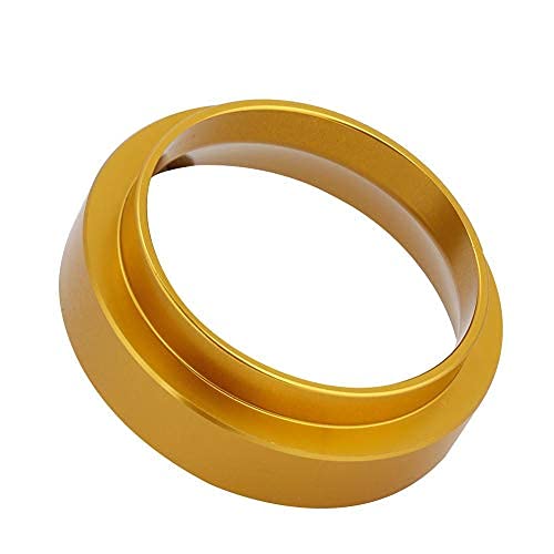 Premium 58MM Aluminum Espresso Dosing Funnel - Universal Coffee Powder Dispenser for Barista Tools & Coffee Maker Accessories (Gold) - Perfect for Home Brewing & Professional Espresso Machines