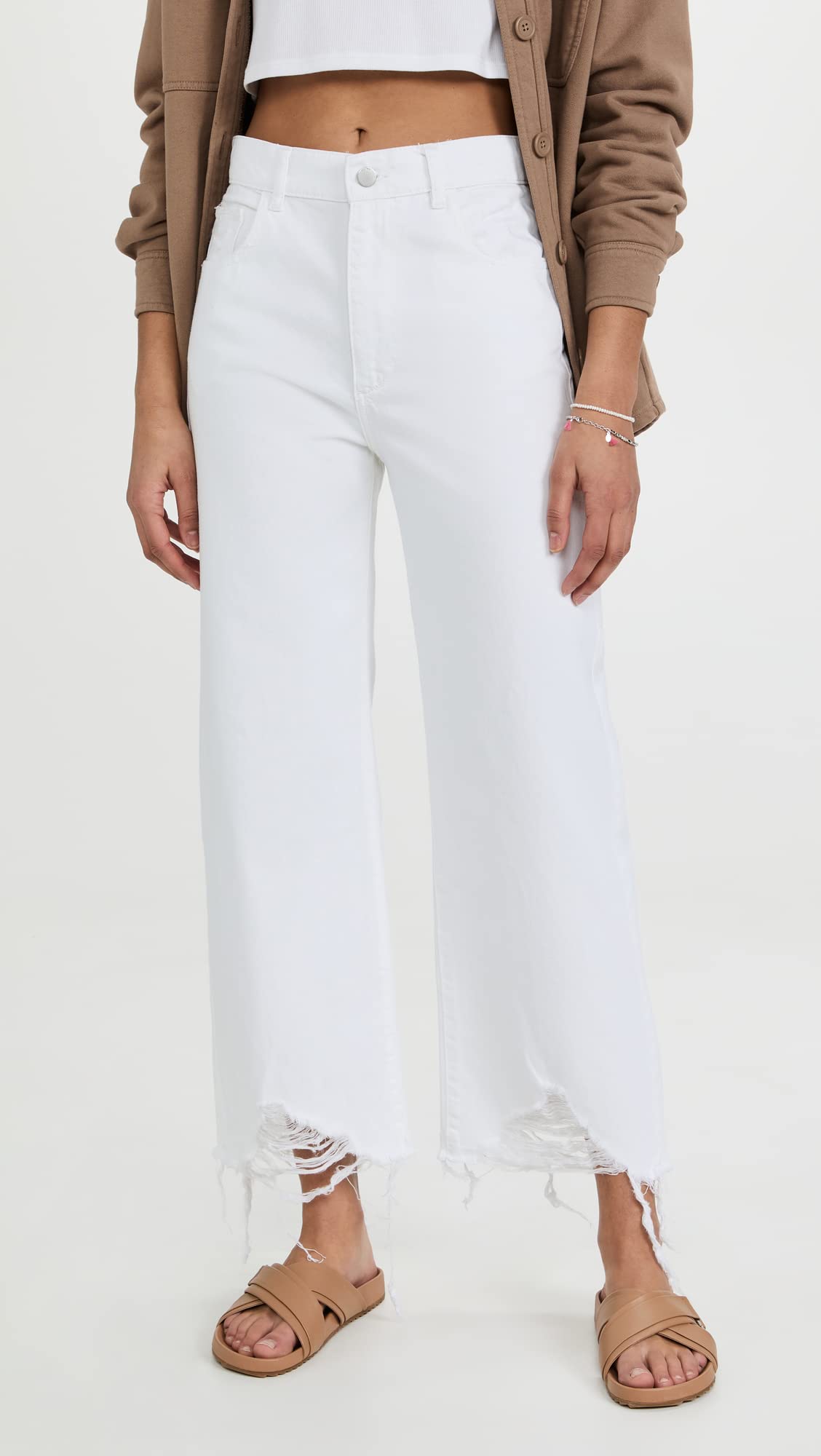 DL1961 Women's Hepburn Wide Leg High Rise Jeans - Stretch Denim Pants for Casual & Office Wear | Comfortable Plus Size Jeans for Women | Perfect for Work, Date Night & Everyday Outfits