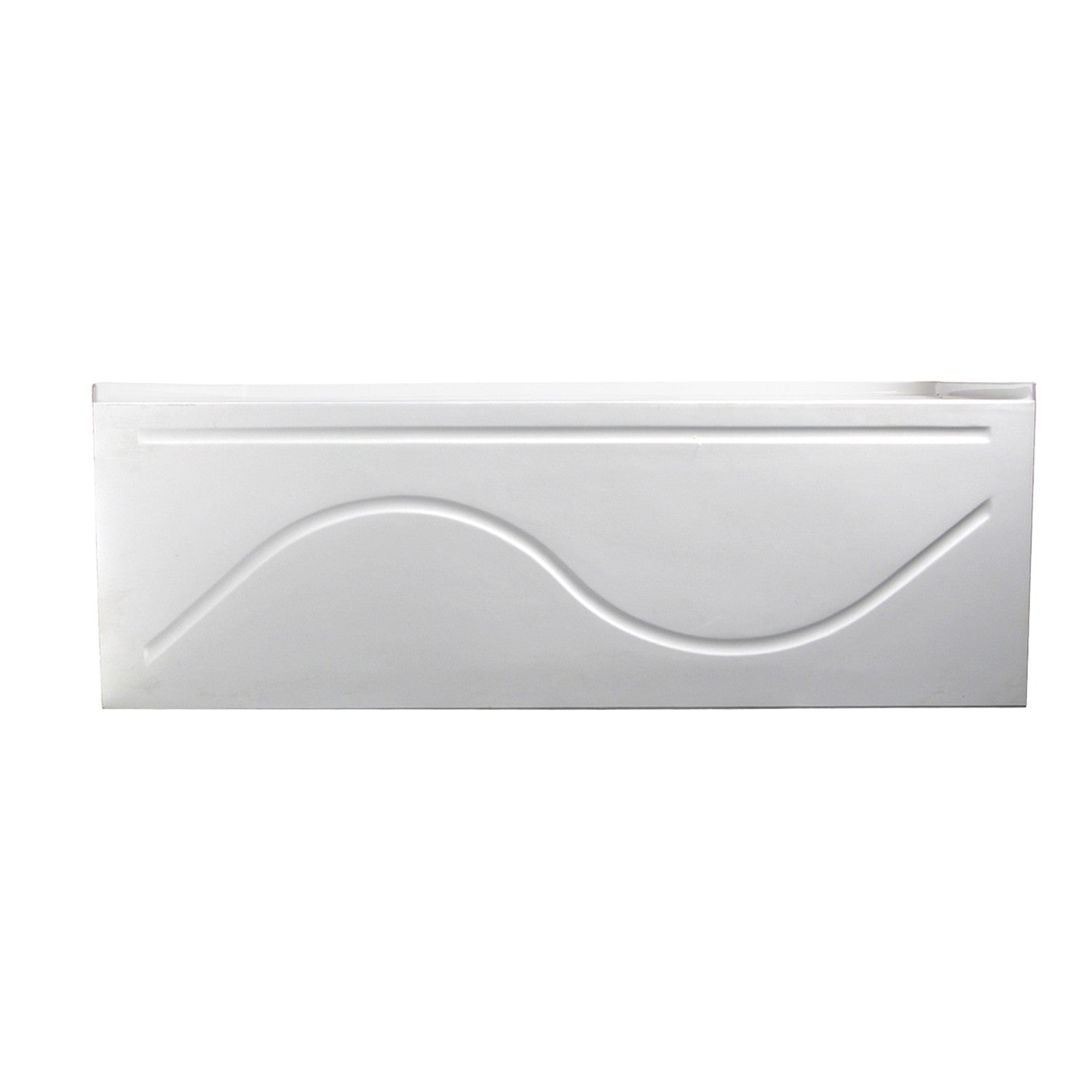 Aqua Eden VTAP603216R 60 Inch Acrylic Rectangular 3-Wall Alcove Bathtub with Anti-Slip Surface & Right-Hand Drain - Glossy White - Perfect for Modern Bathrooms & Spa-Like Retreats