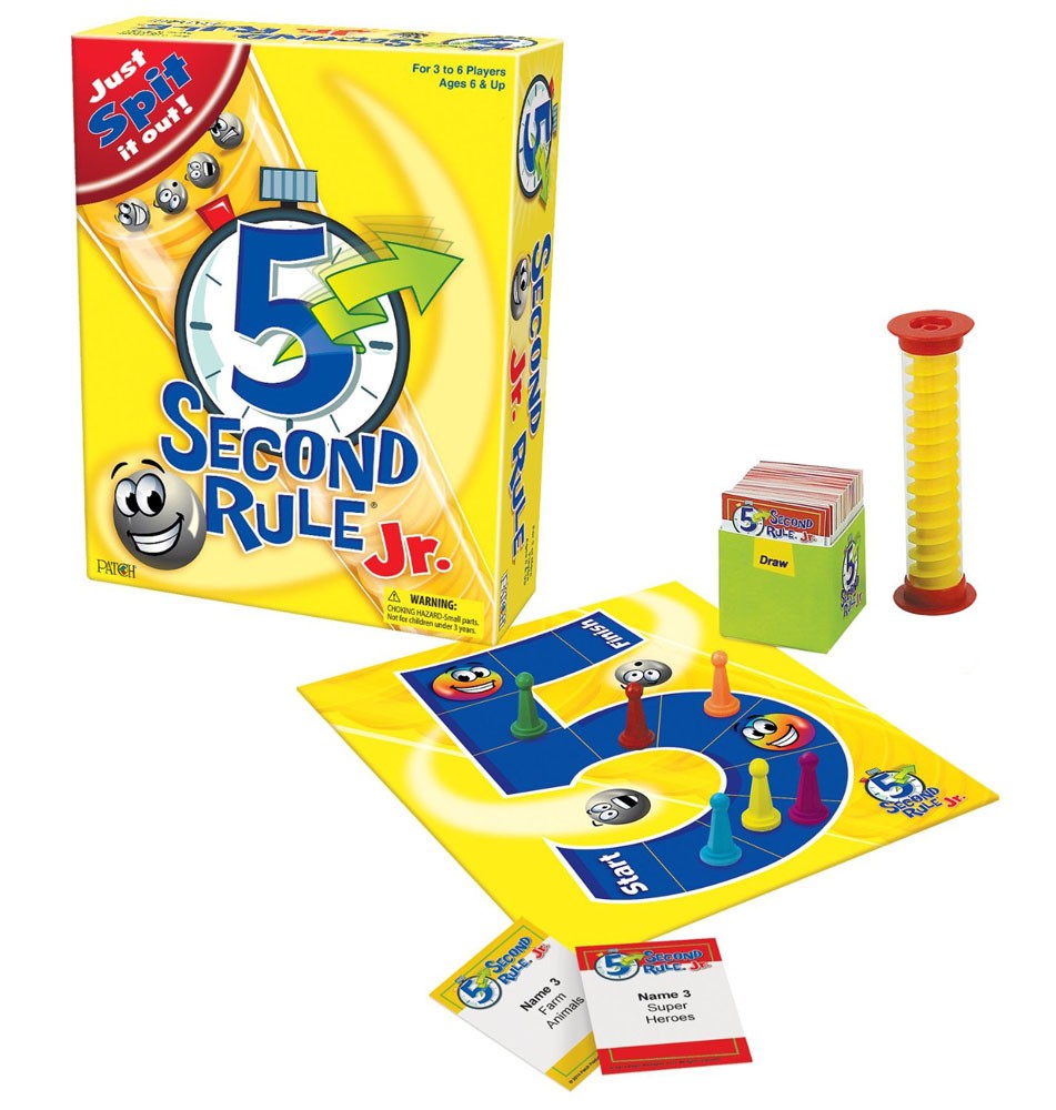 5 Second Rule® Jr. Board Game for Kids Ages 6+ - Fun Family Party Game for 1st Grade and Up - Perfect for Classroom, Birthday Parties & Family Game Nights
