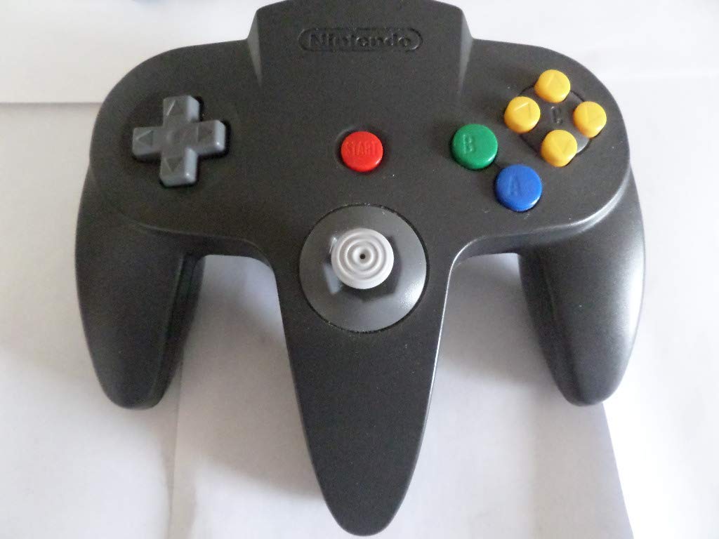 Refurbished Nintendo 64 Controller - Authentic Black N64 Gamepad for Classic Gaming | Perfect for Retro Gaming Nights, Nintendo Switch Online & Collector's Display