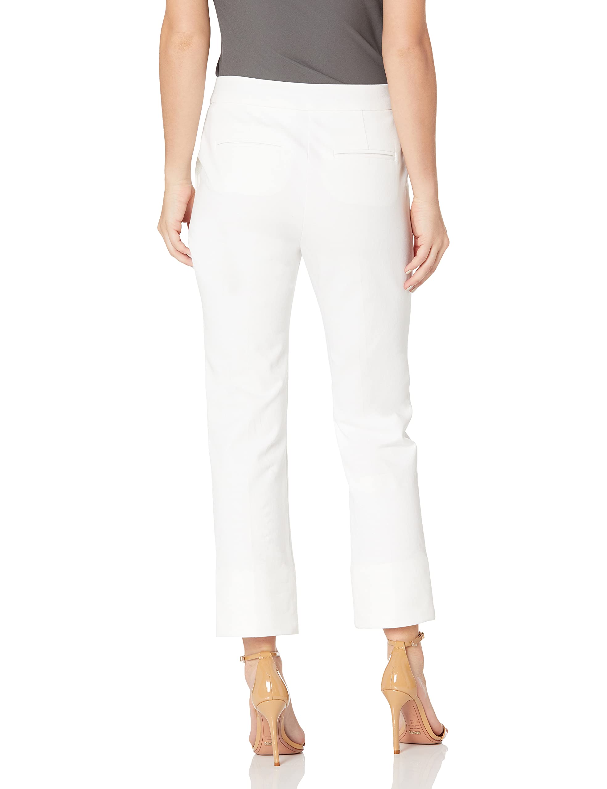Trina Turk Women's Cropped Cuffed Pants - High Waisted Ankle Pants for Work & Casual Wear | Comfortable Stretch Fabric for Office, Travel & Everyday Outfits