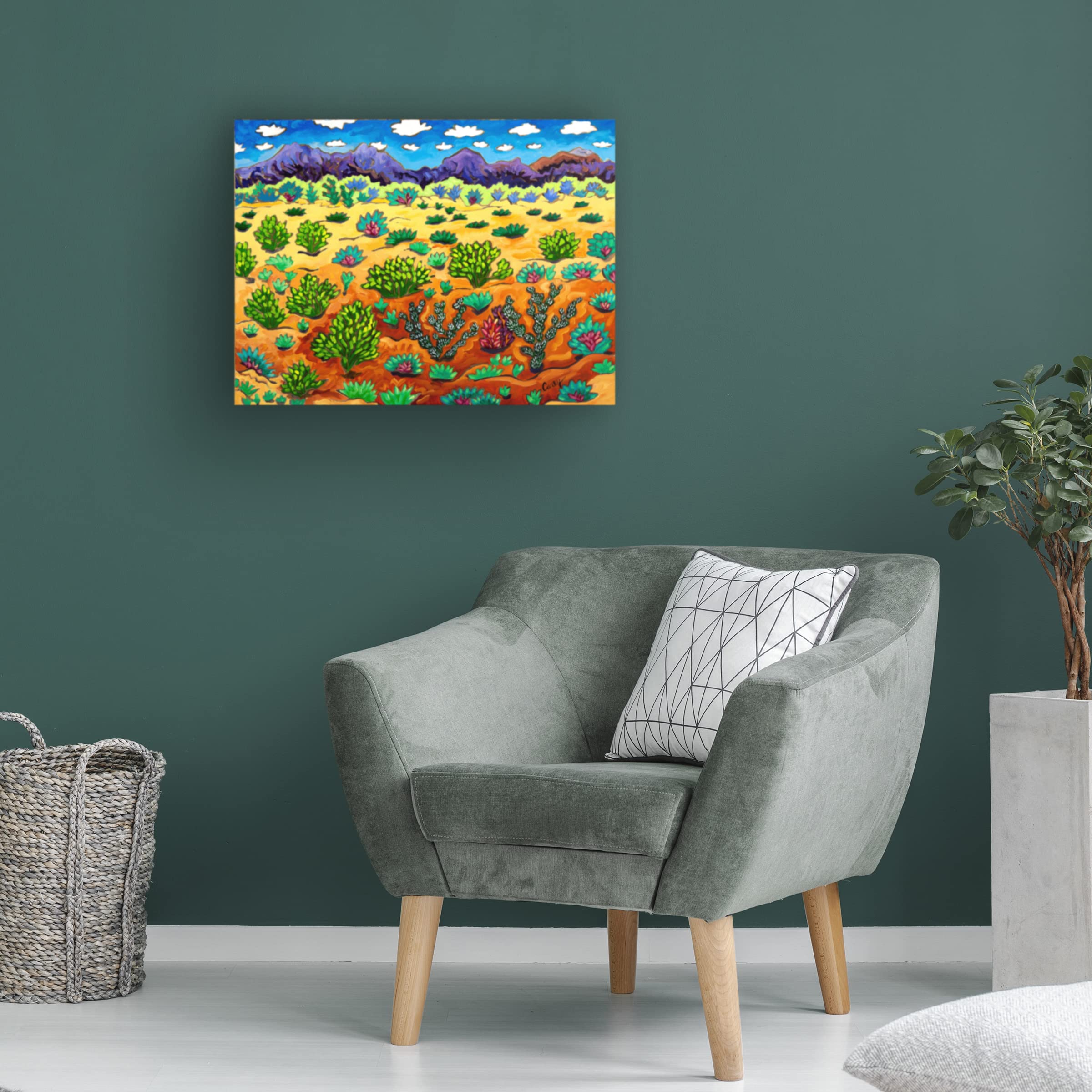 Trademark Fine Art 'Western Destination' Canvas Wall Art by Cathy Carey - Perfect for Living Room, Bedroom & Office Decor
