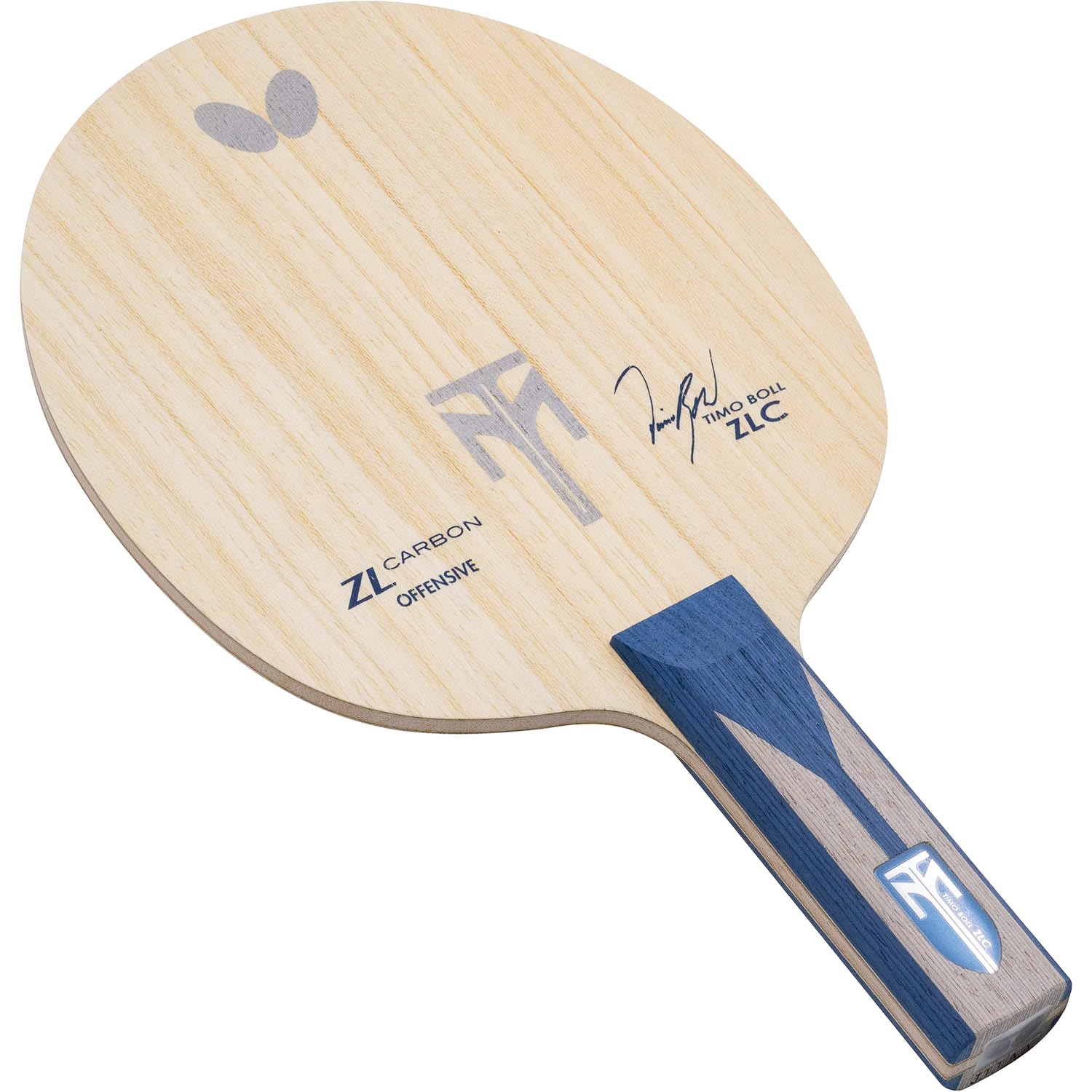 Timo Boll ZLC Table Tennis Blade - Professional ZL Carbon Fiber Ping Pong Racket with AN/FL/ST Handle Options | Japanese-Made Premium Butterfly Blade for Competitive Play & Training