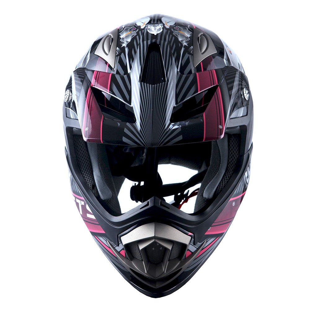 1Storm Adult Motocross Helmet - Off Road MX BMX ATV Dirt Bike Carbon Fiber Black HGXP14B - Perfect for Racing, Trail Riding & Extreme Sports