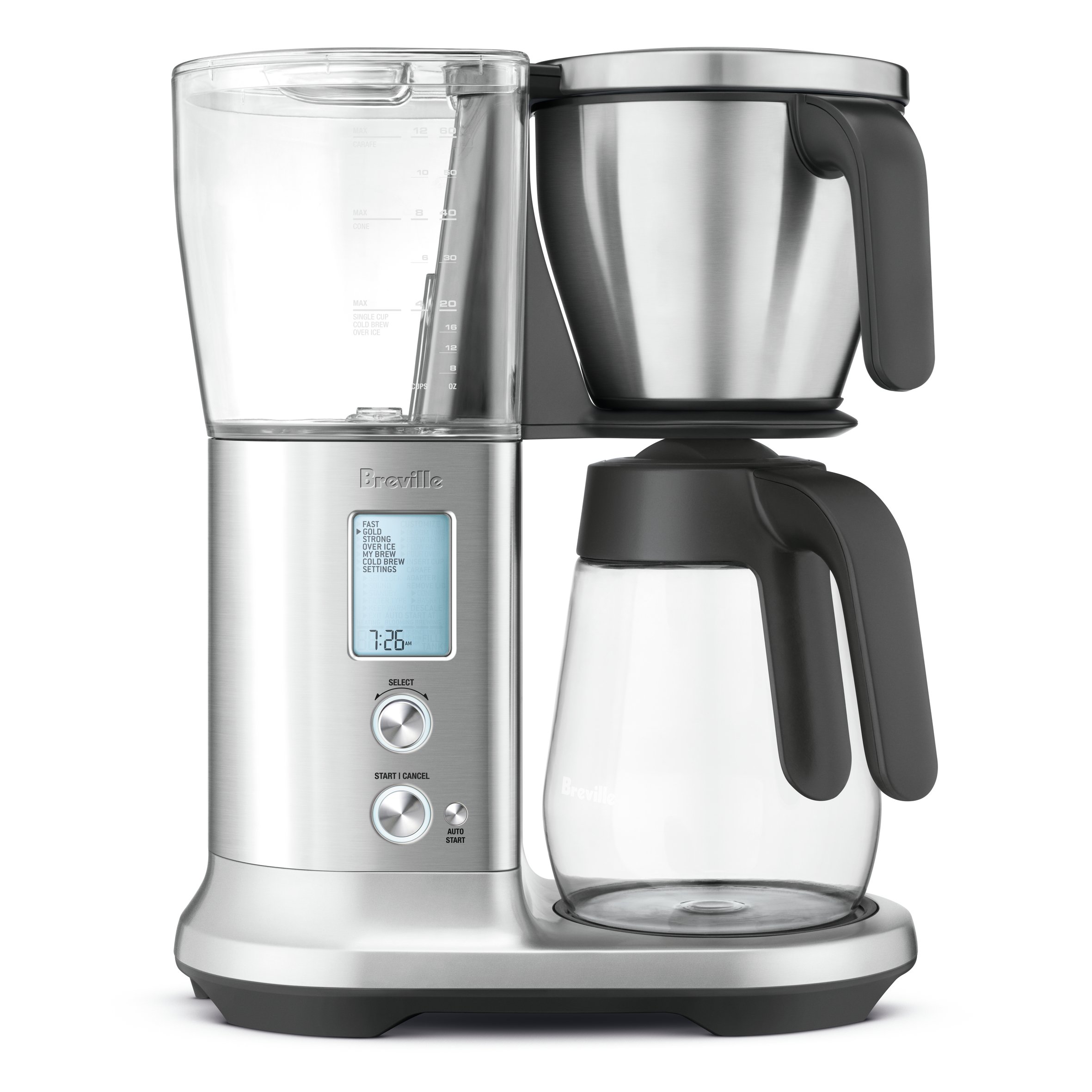 Breville BDC400BSS Precision Brewer Drip Coffee Maker - 12 Cup Thermal Carafe, Brushed Stainless Steel, Customizable Brewing Options for Perfect Coffee - Ideal for Home, Office & Entertaining