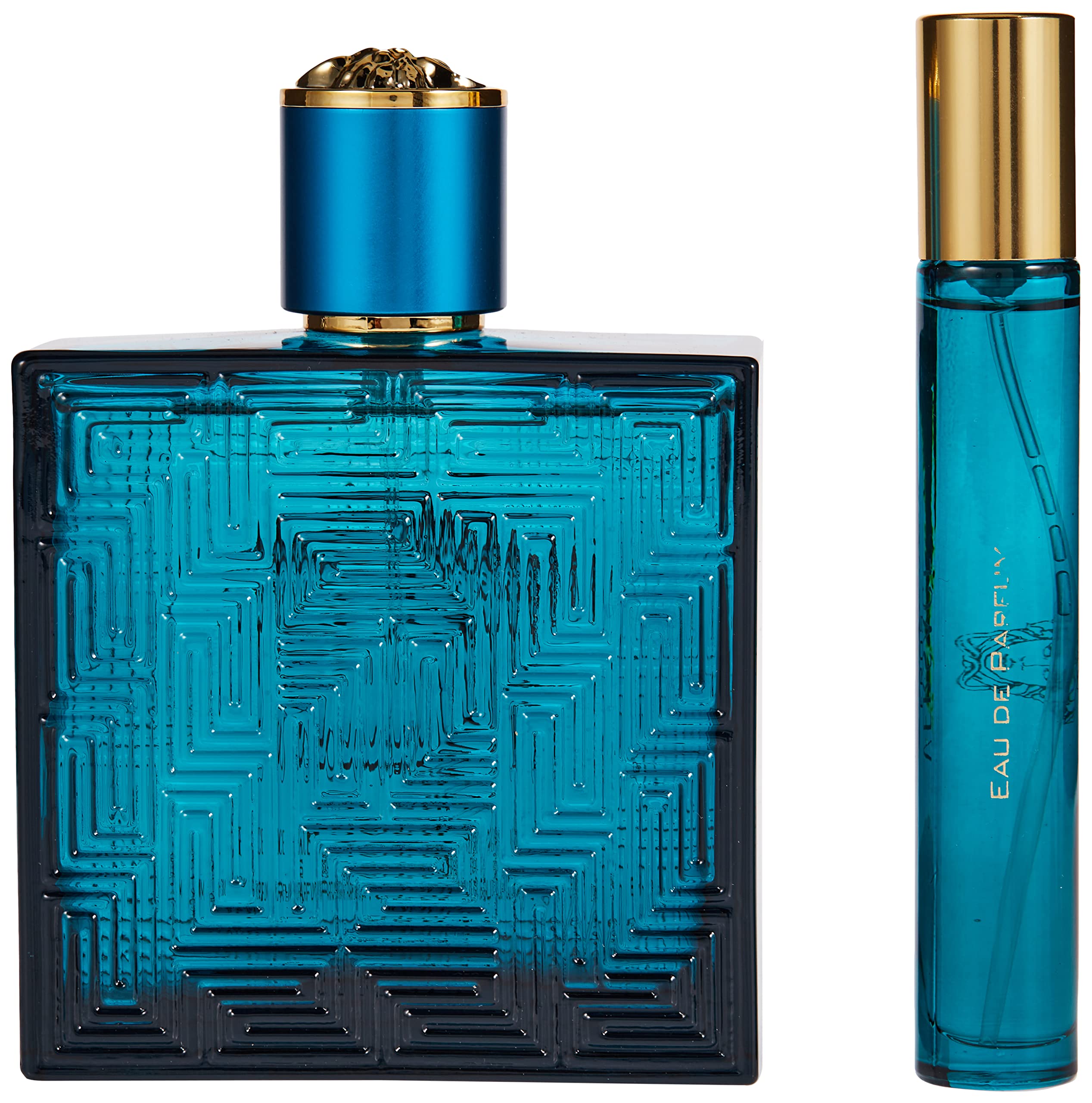 Versace Eros 3-Piece Cologne Gift Set for Men - 3.4 oz Eau de Parfum Spray with Luxury Box | Perfect Valentine's Day, Anniversary & Birthday Gift for Him