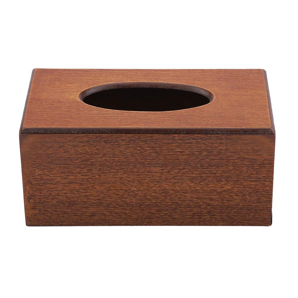 Puseky Rectangular Wooden Tissue Box - Natural Elegance for Living Room, Bedroom & Kitchen | Light Wood Finish | Perfect for Home Decor & Gift Giving