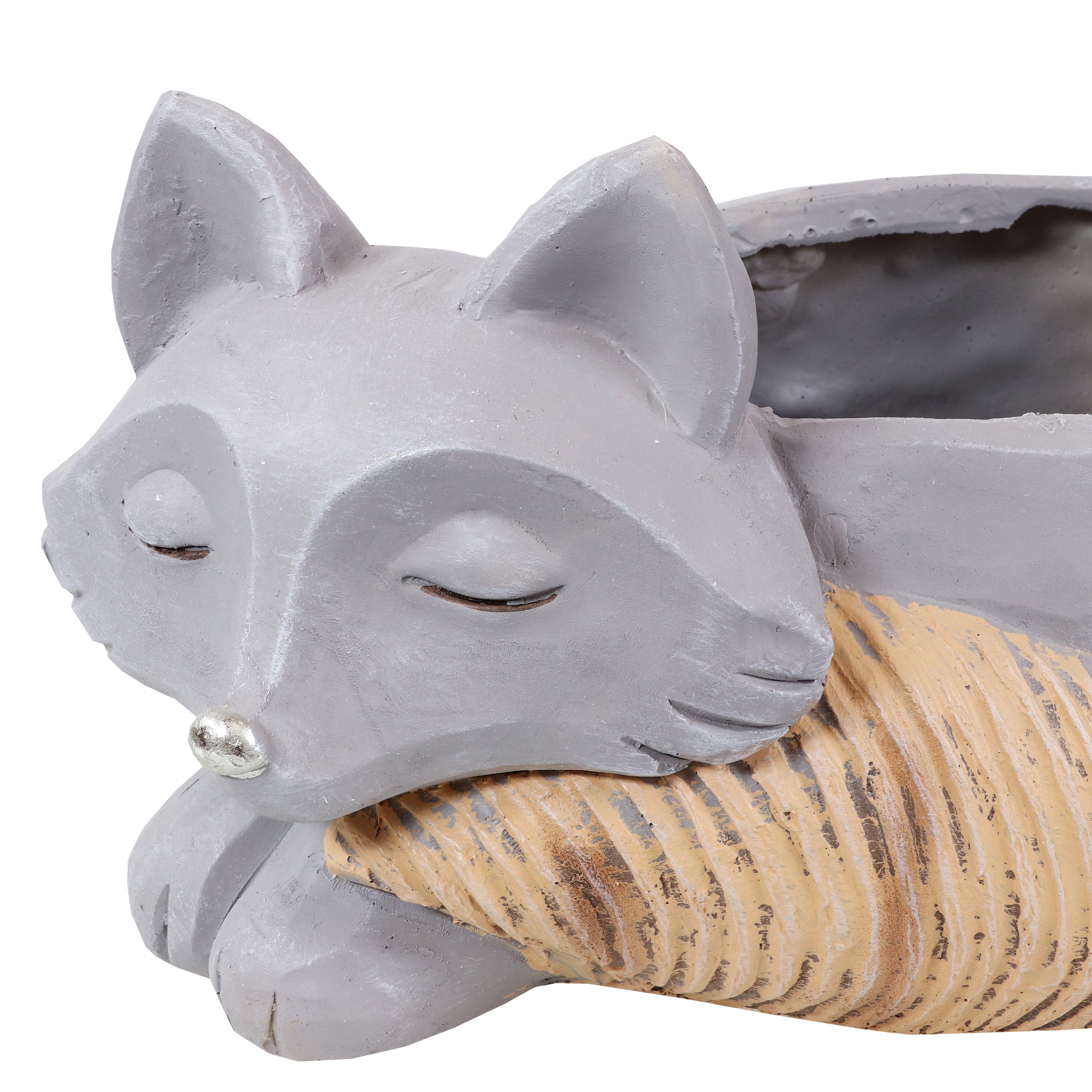 Sunnydaze Finley the Fox Indoor Planter Statue - 8