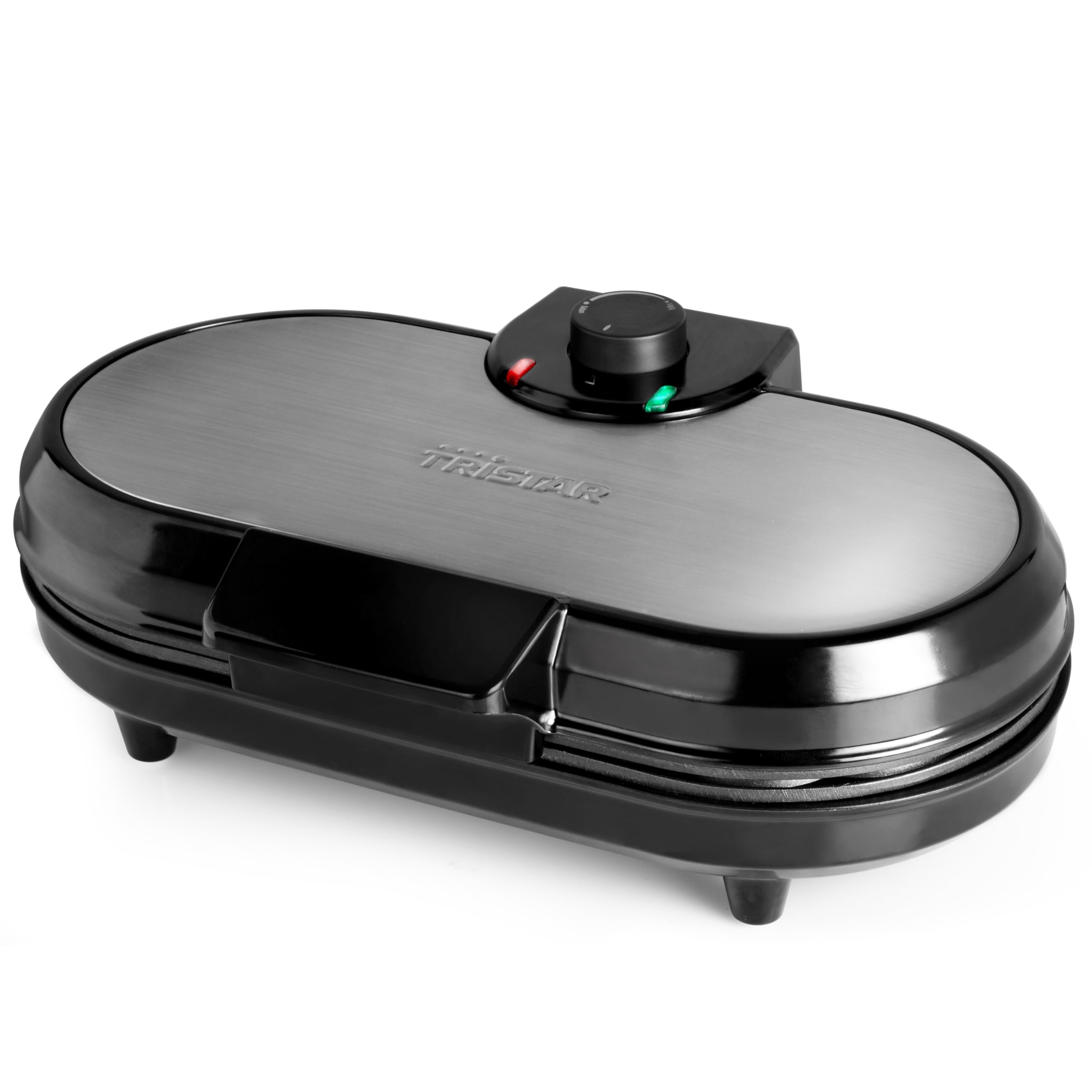 Tristar WF-2120 Stainless Steel Waffle Maker - Makes 10 Heart-Shaped Waffles at Once | Perfect for Breakfast, Brunch & Family Gatherings