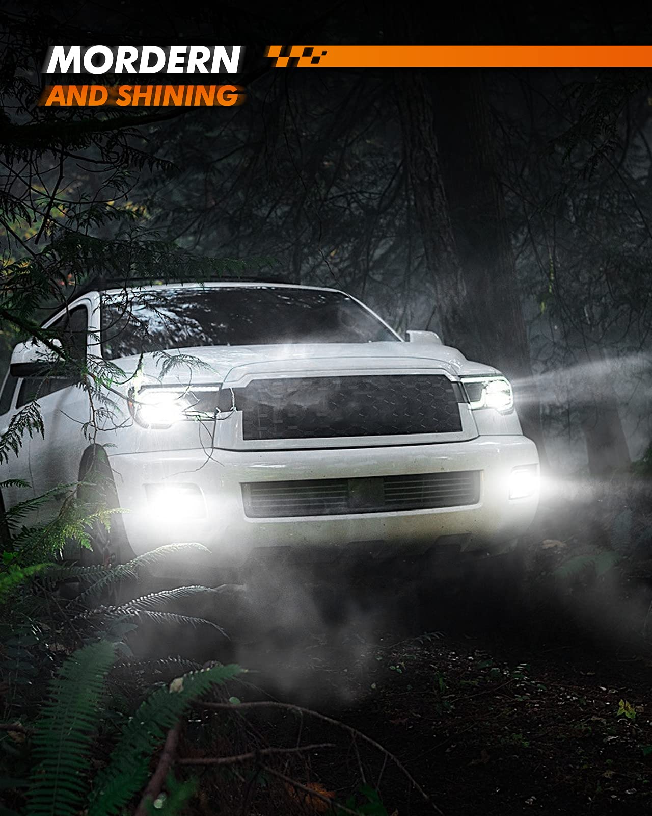 SEALIGHT H11 H16 LED Fog Light Bulb - 6500K Cool White 6000LM Mini Size - H8/H16 LED Fog Lights for Cars, Trucks & SUVs - 400% Brighter with Strong Penetration - Plug & Play in 3 Minutes - Pack of 2 - Perfect for Night Driving, Off-Roading & Foggy Conditions