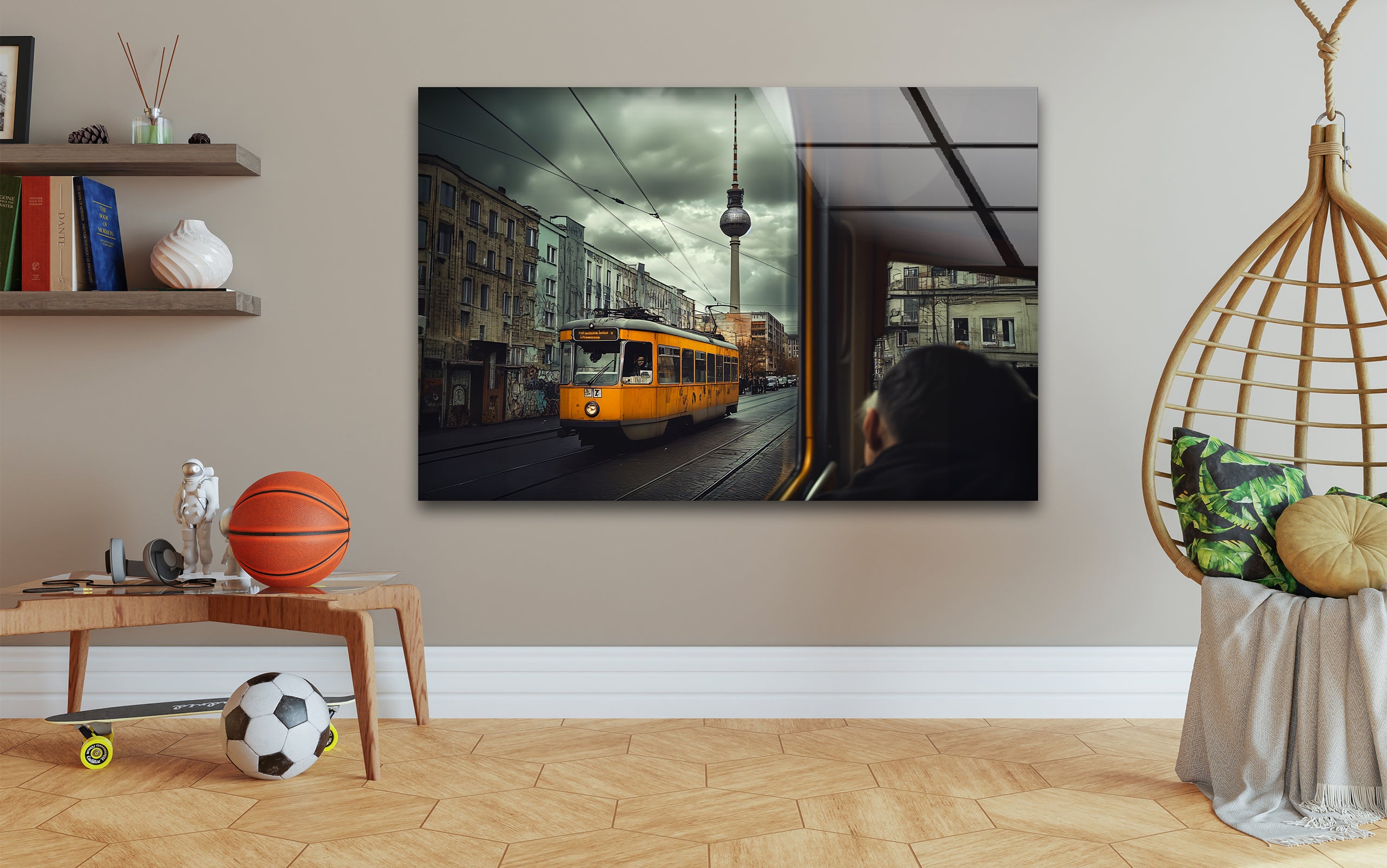 Berlin City Skyline Glass Wall Art - Modern Home Decor for Living Room, Office & Gift Ideas