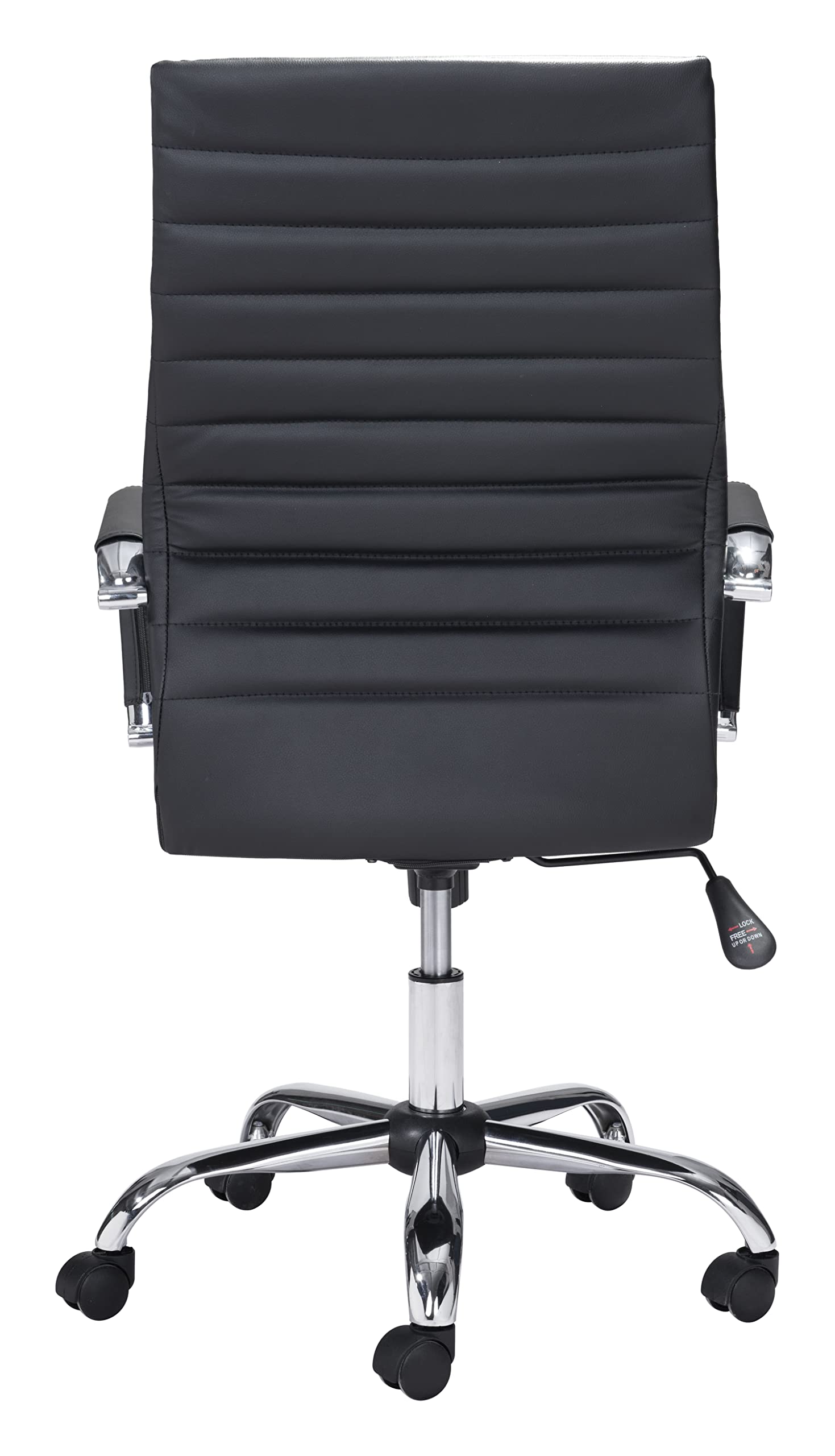 Zuo Primero Ergonomic Office Chair - Adjustable Height, Lumbar Support, Swivel & Rolling - Black Mesh Computer Desk Chair for Home & Office Workspace